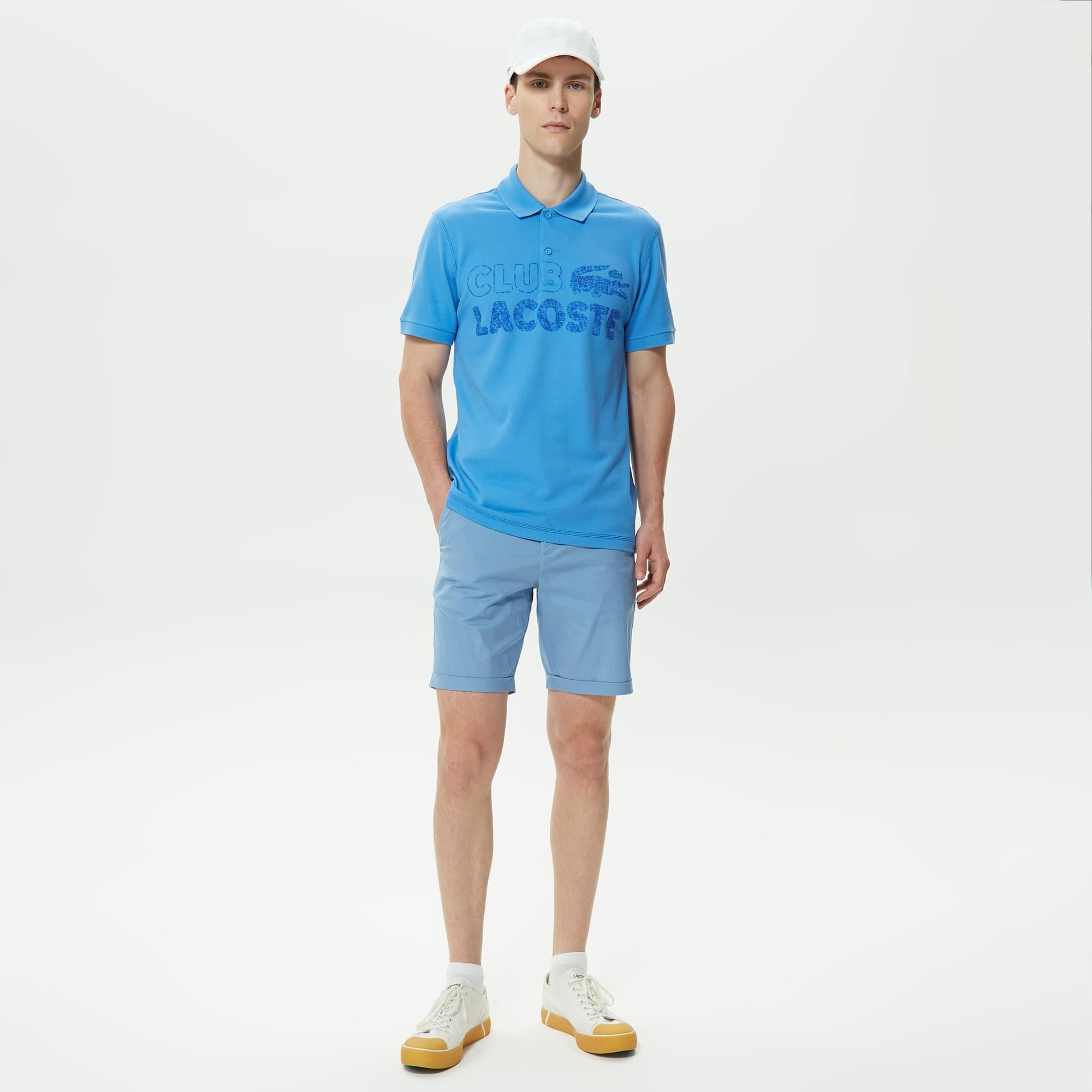 Lacoste Erkek Slim Fit Mavi Bermuda