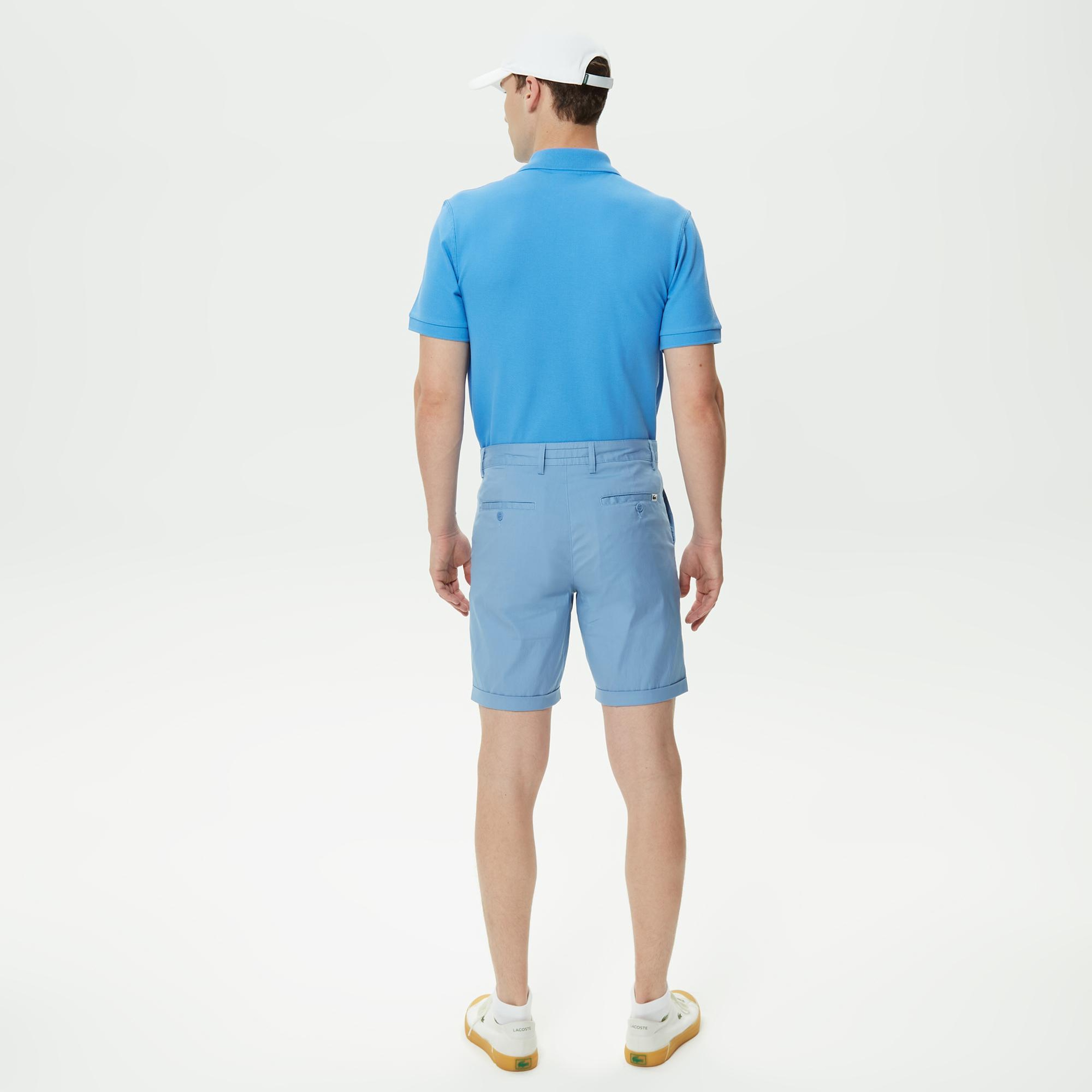 Lacoste Erkek Slim Fit Mavi Bermuda