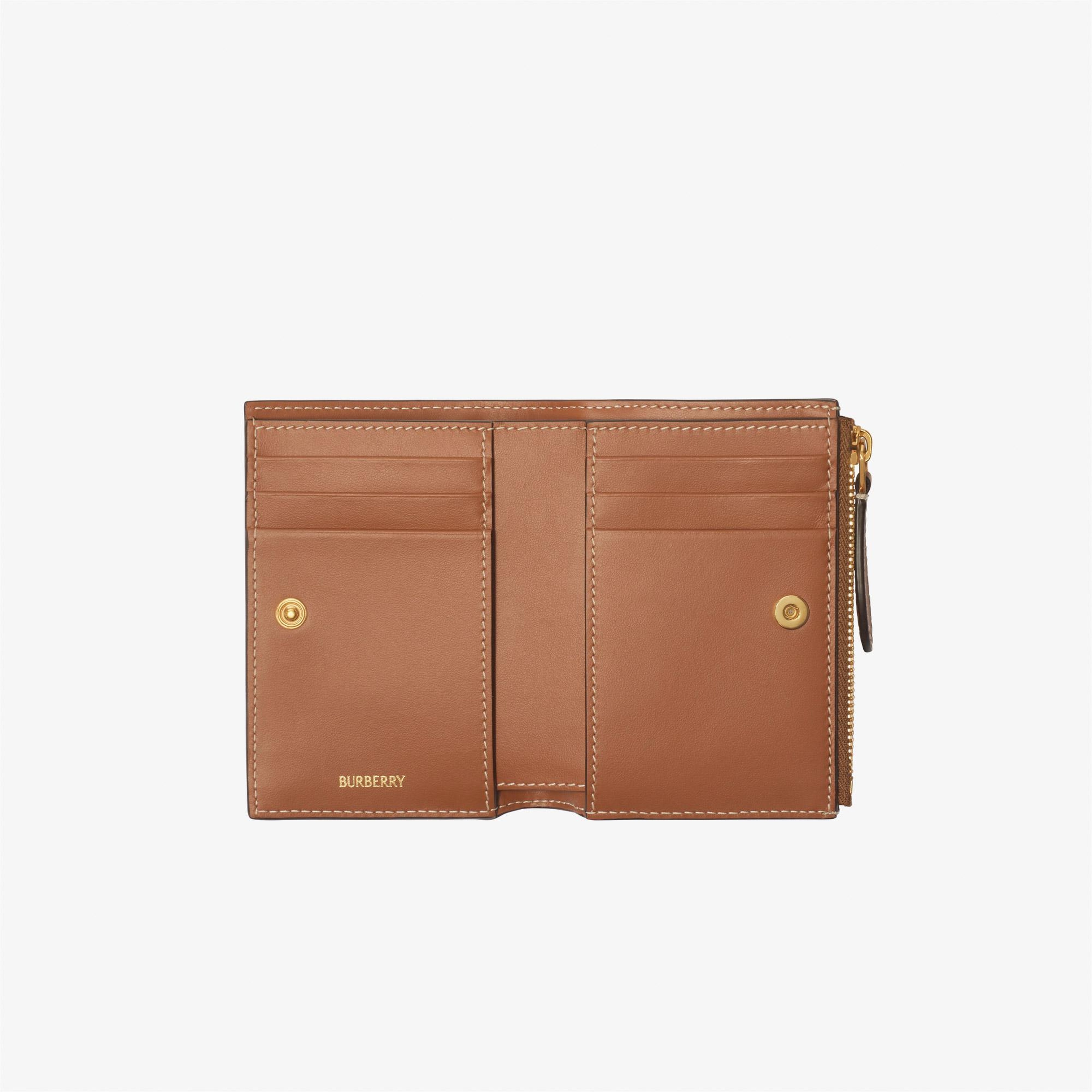 Burberry Small Check Bifold Kadın Bej Cüzdan