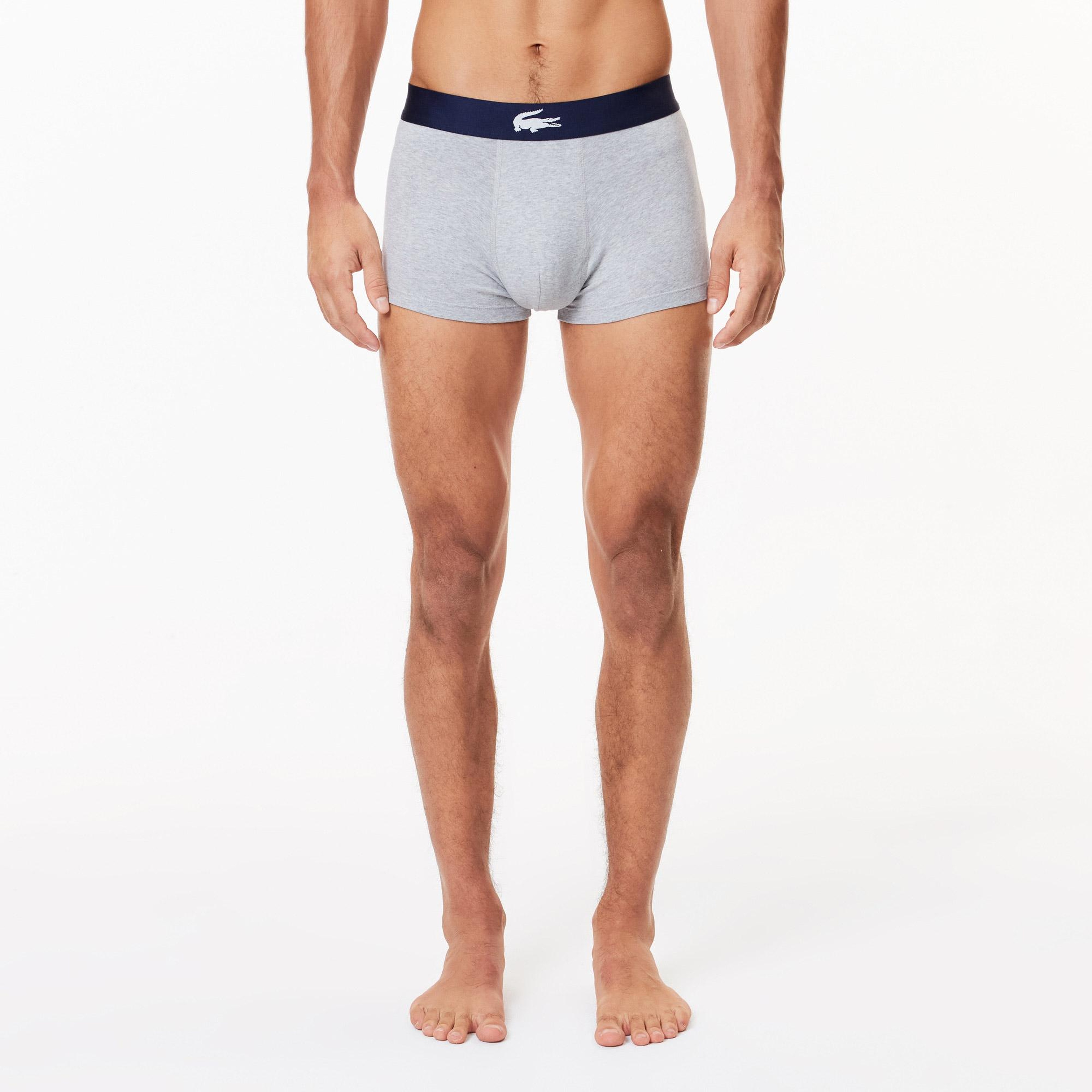 Lacoste Erkek Baskılı 3'lü Lacivert Boxer