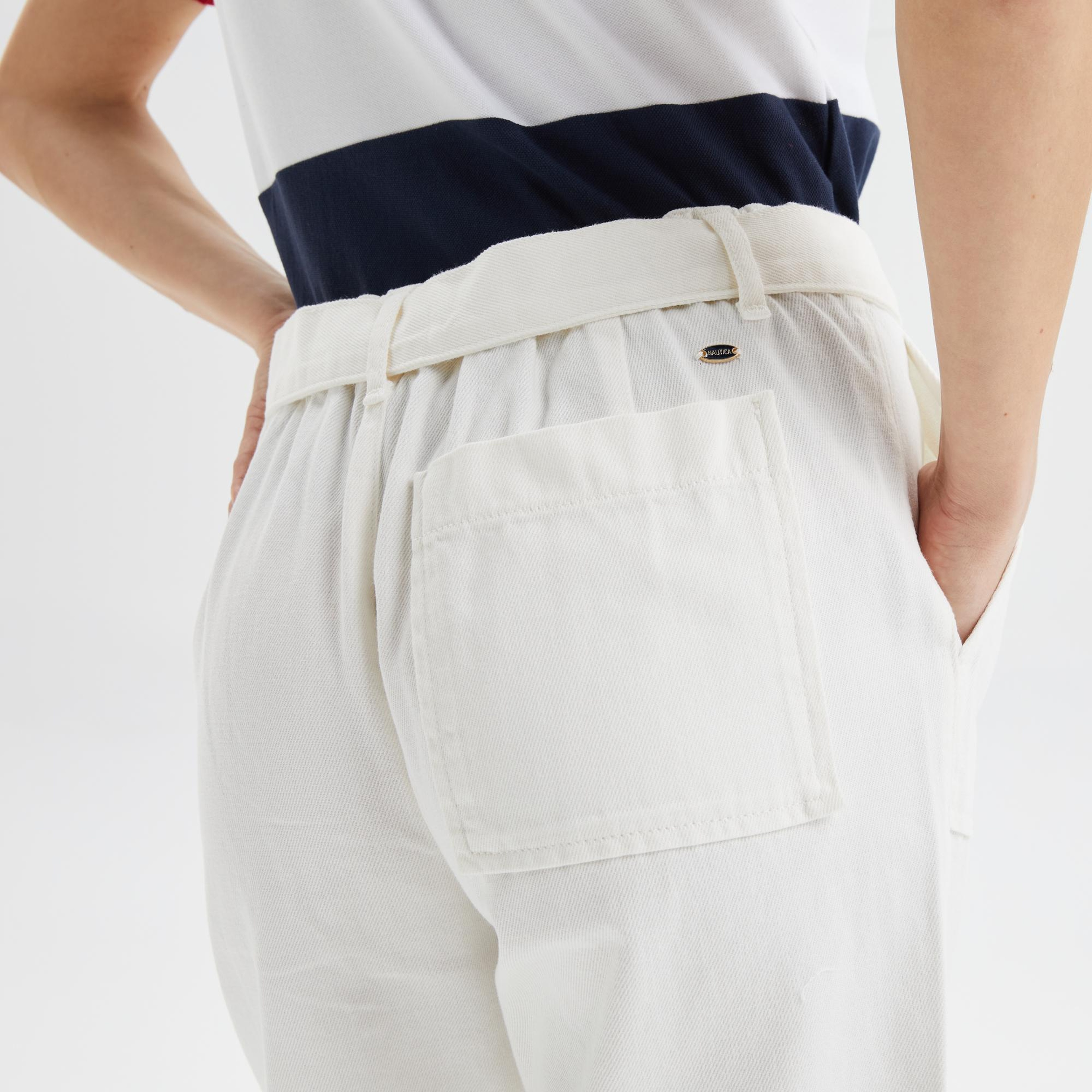 Nautica Kadın Krem Pantolon