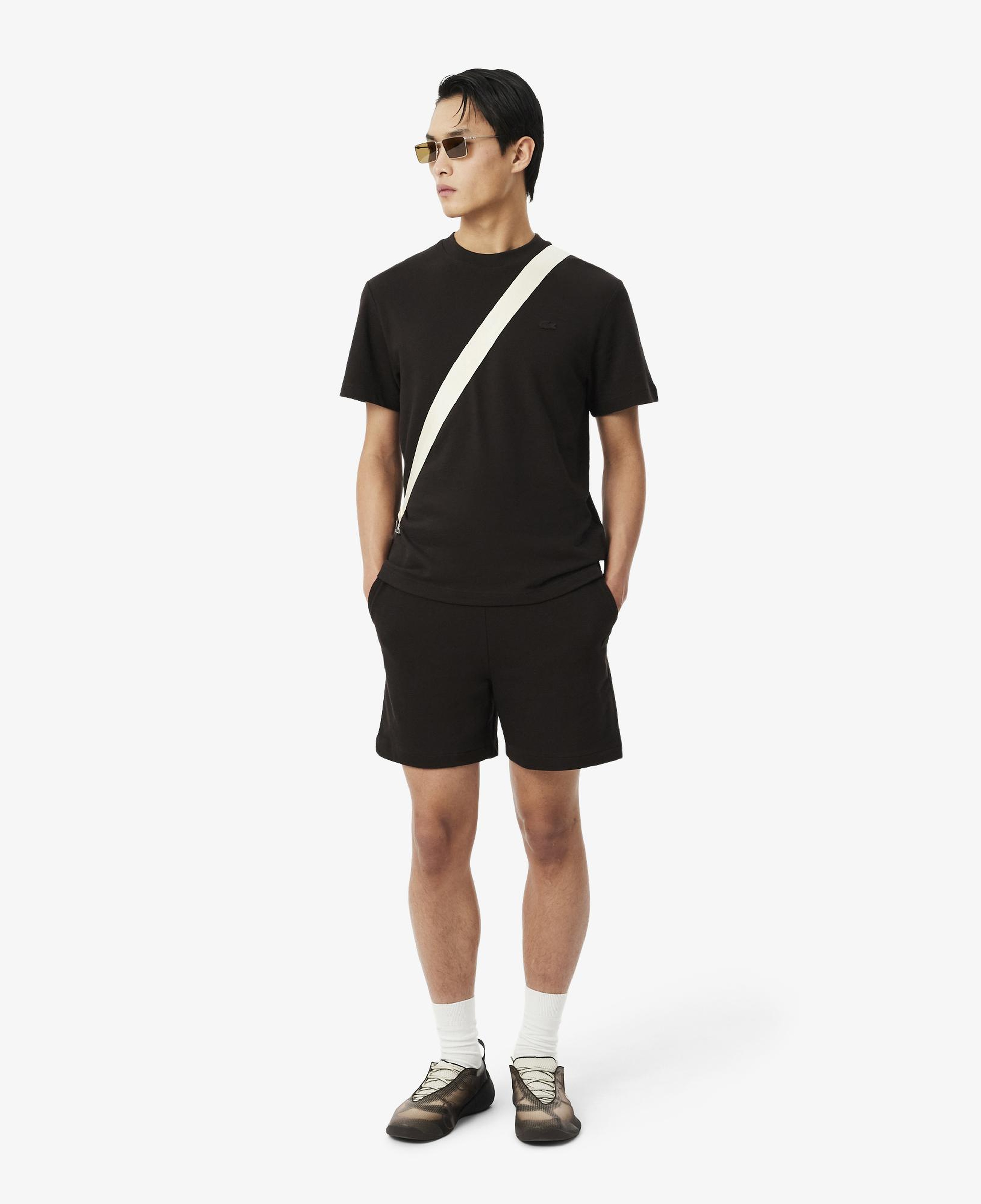 Erkek Classic Fit Bisiklet Yaka Kahverengi T-Shirt