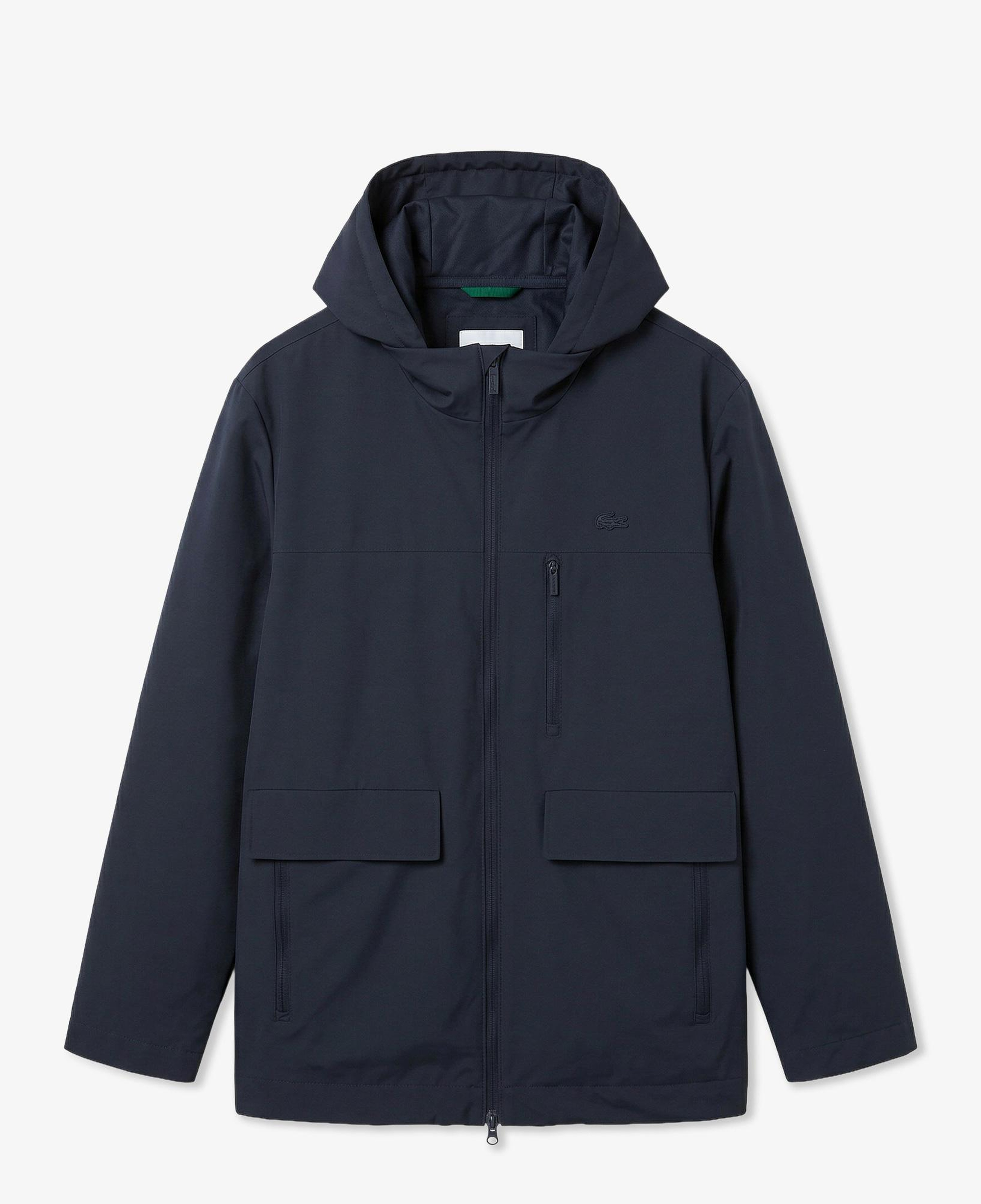 Erkek Relaxed Fit Kapüşonlu Lacivert Mont