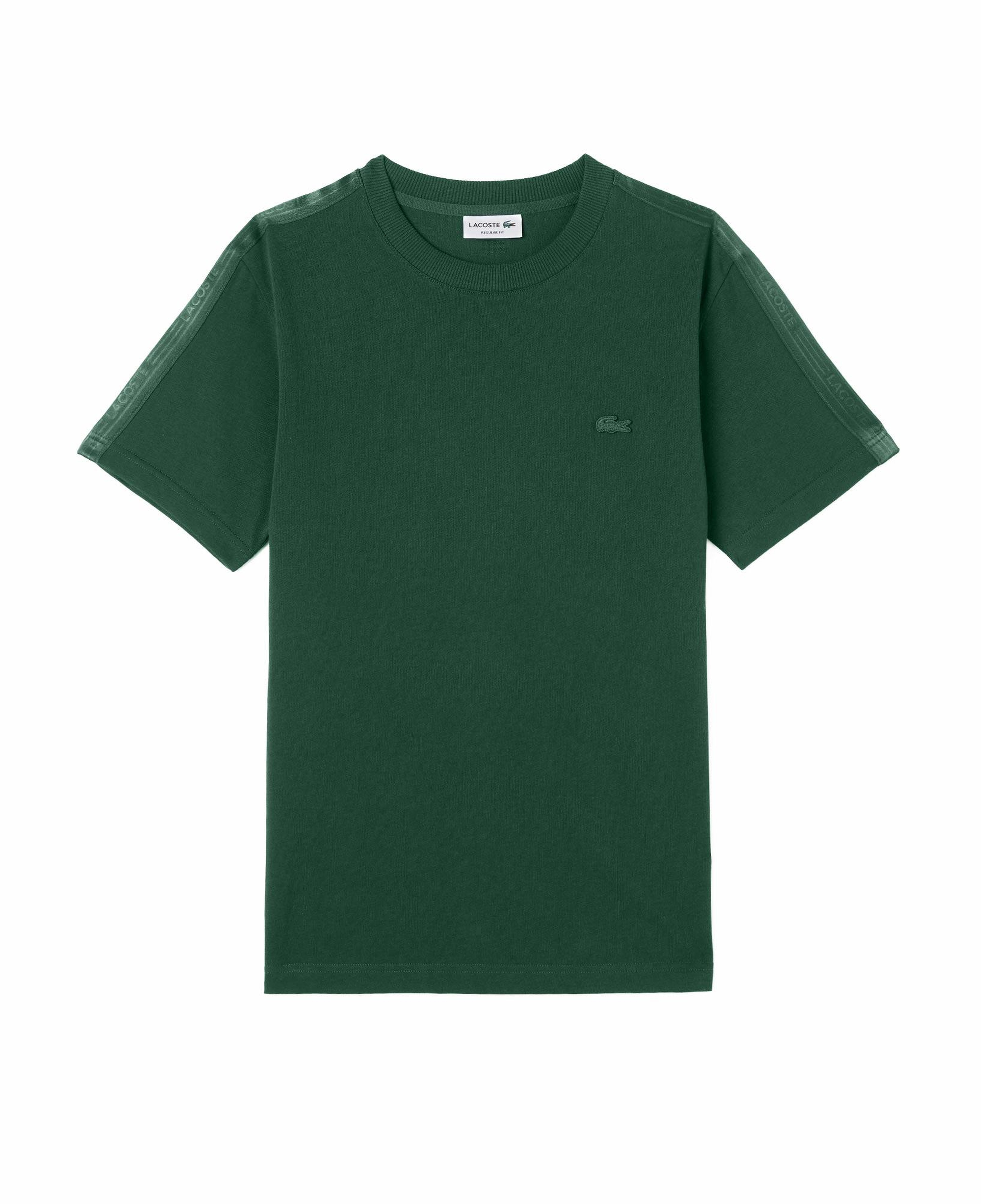 Erkek Regular Fit Bisiklet Yaka Koyu Yeşil T-Shirt