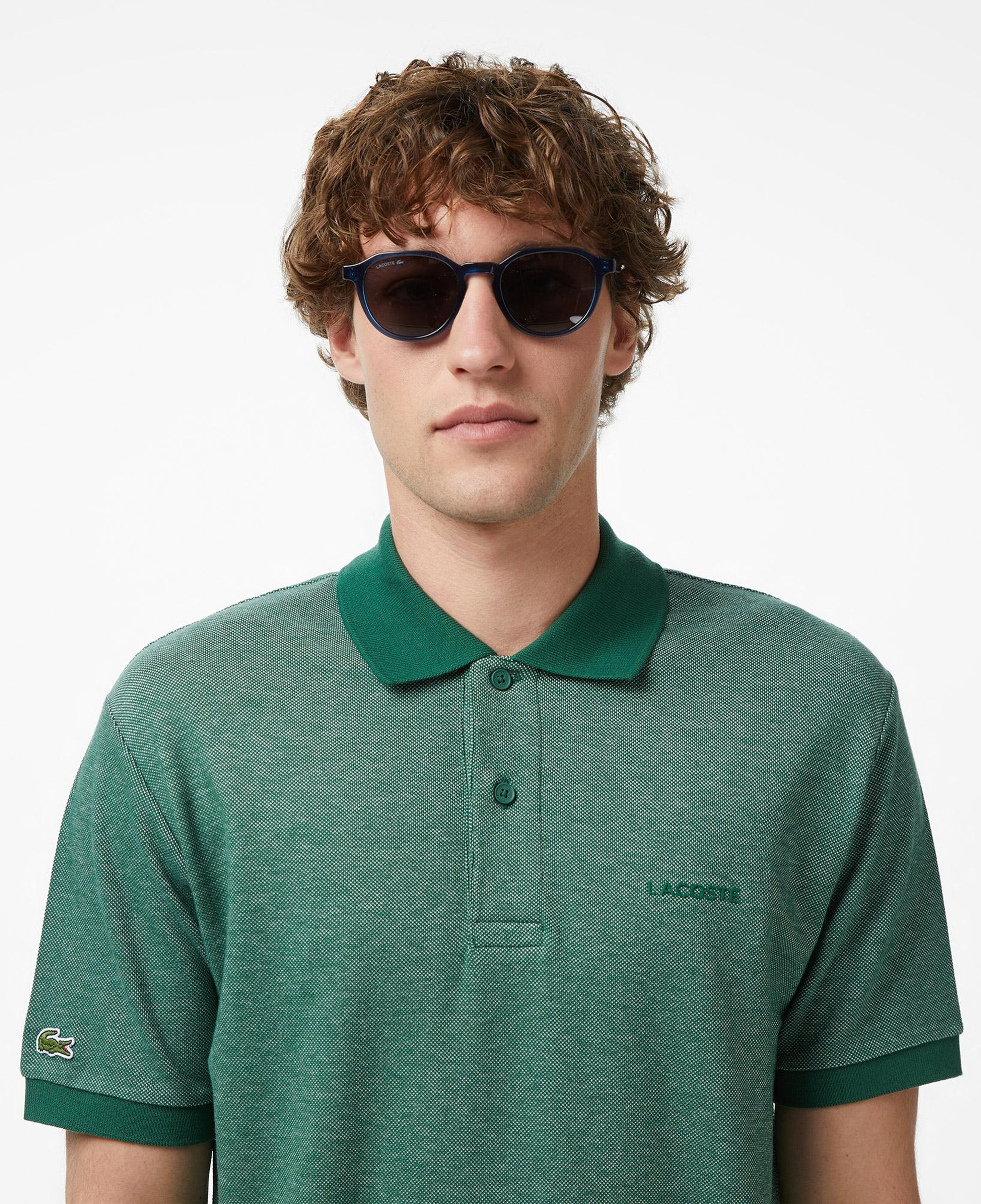 Erkek Relaxed Fit Koyu Yeşil Polo