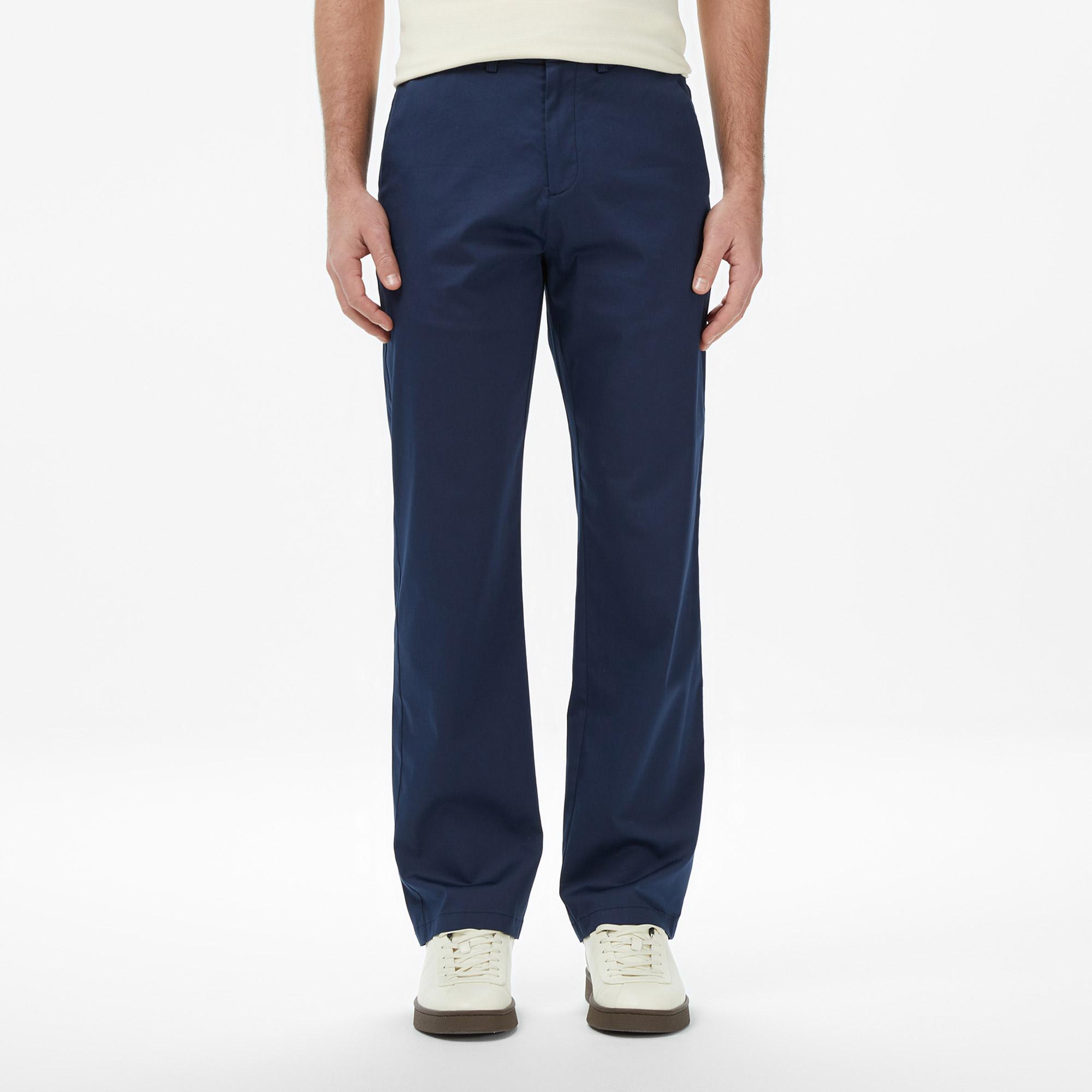 Erkek Regular Fit Lacivert Chino Pantolon