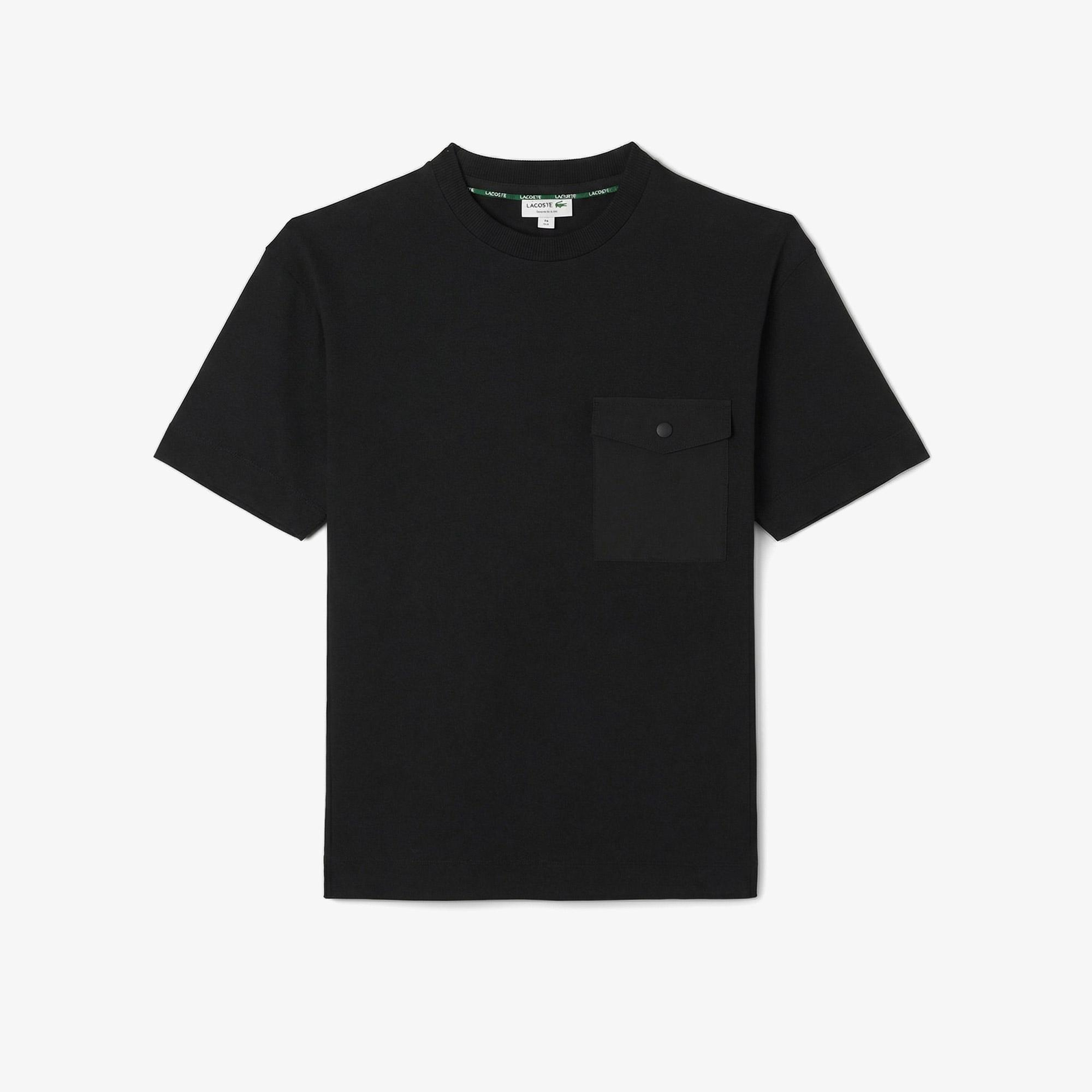 Erkek Relaxed Fit Bisiklet Yaka Siyah T-Shirt