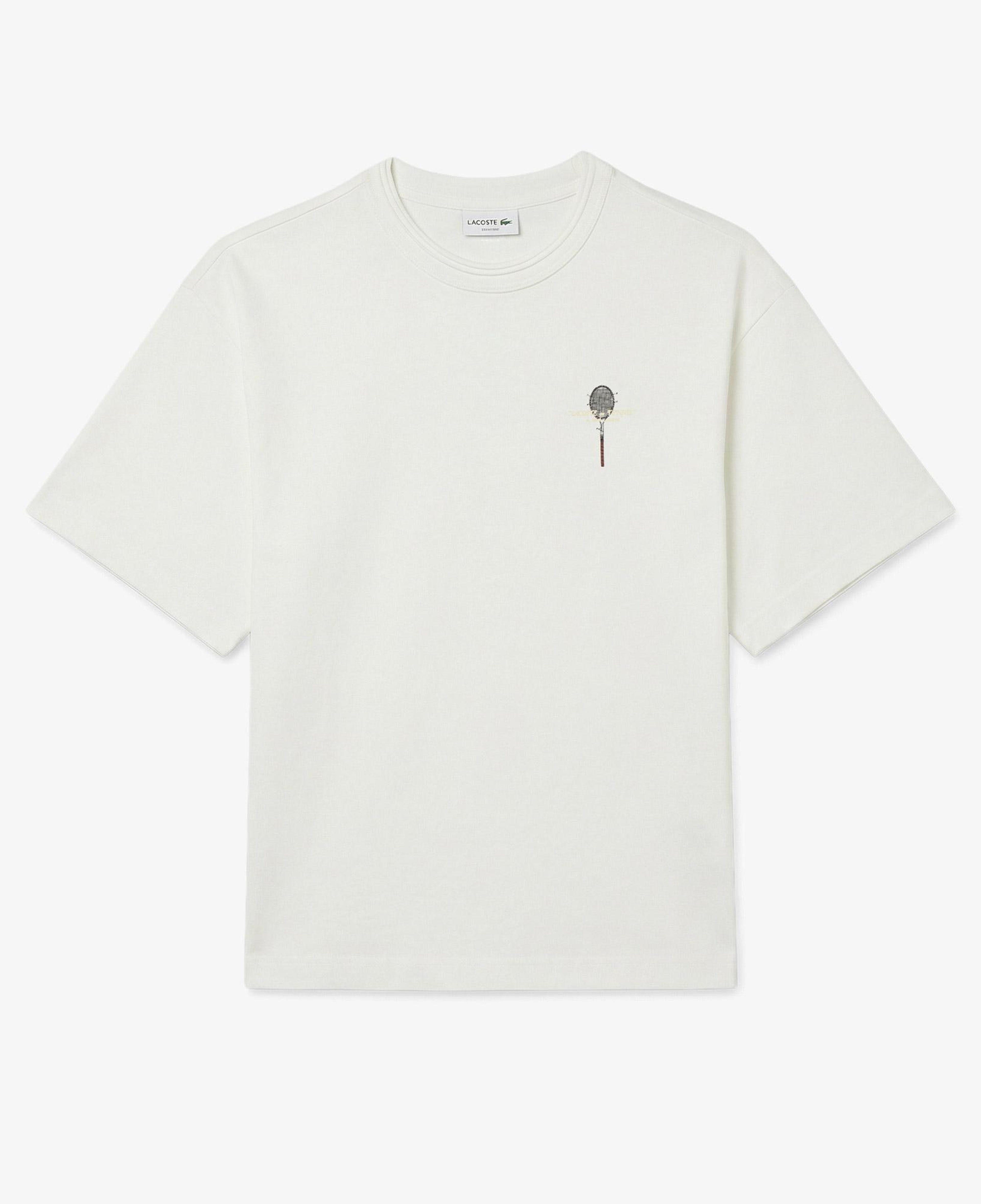 Lacoste Erkek Loose Fit Bisiklet Yaka Beyaz T-Shirt