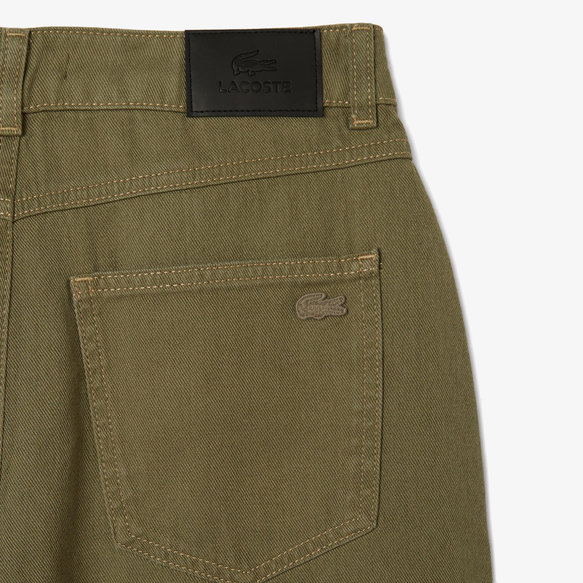 Kadın Regular Fit Haki Jean Pantolon
