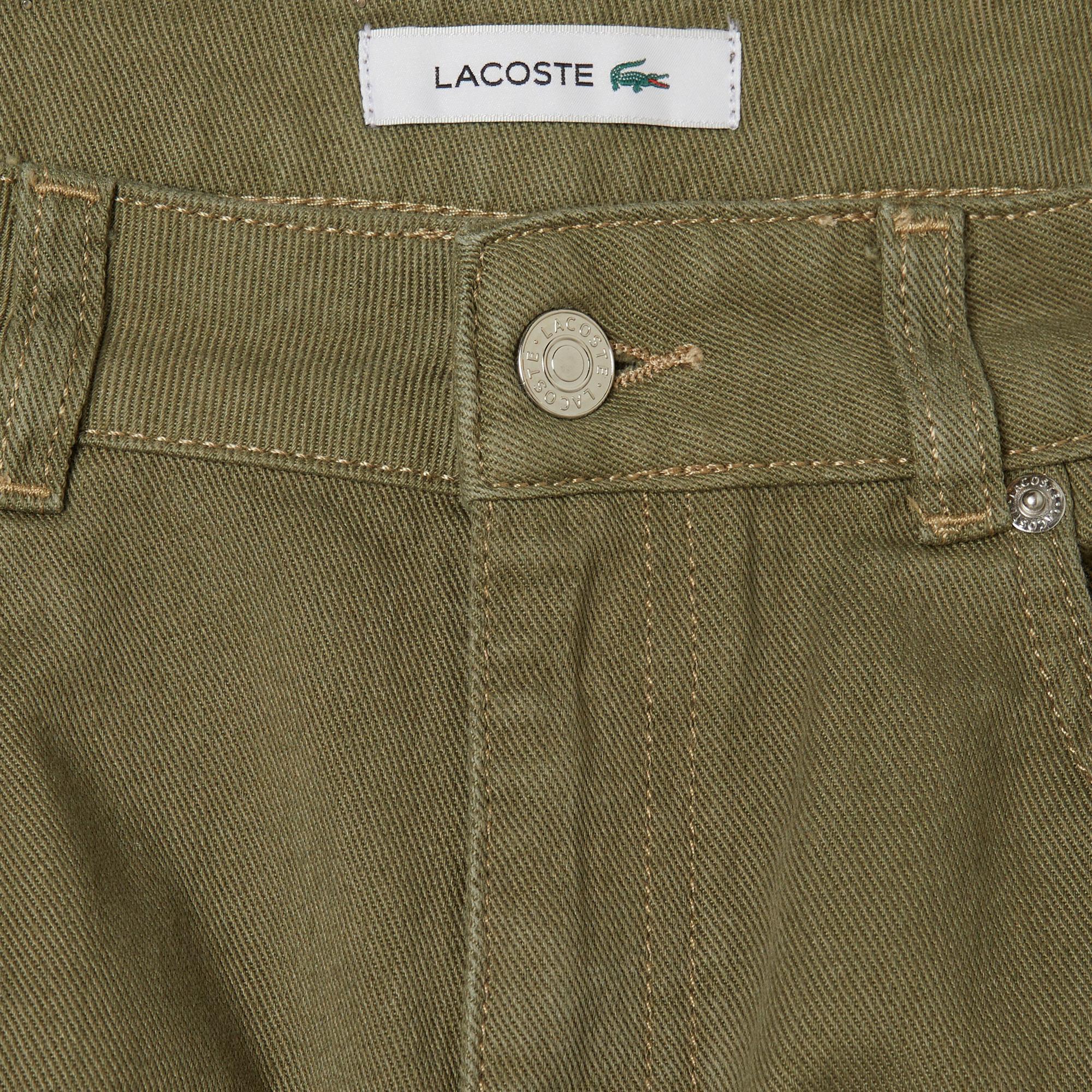 Kadın Regular Fit Haki Jean Pantolon