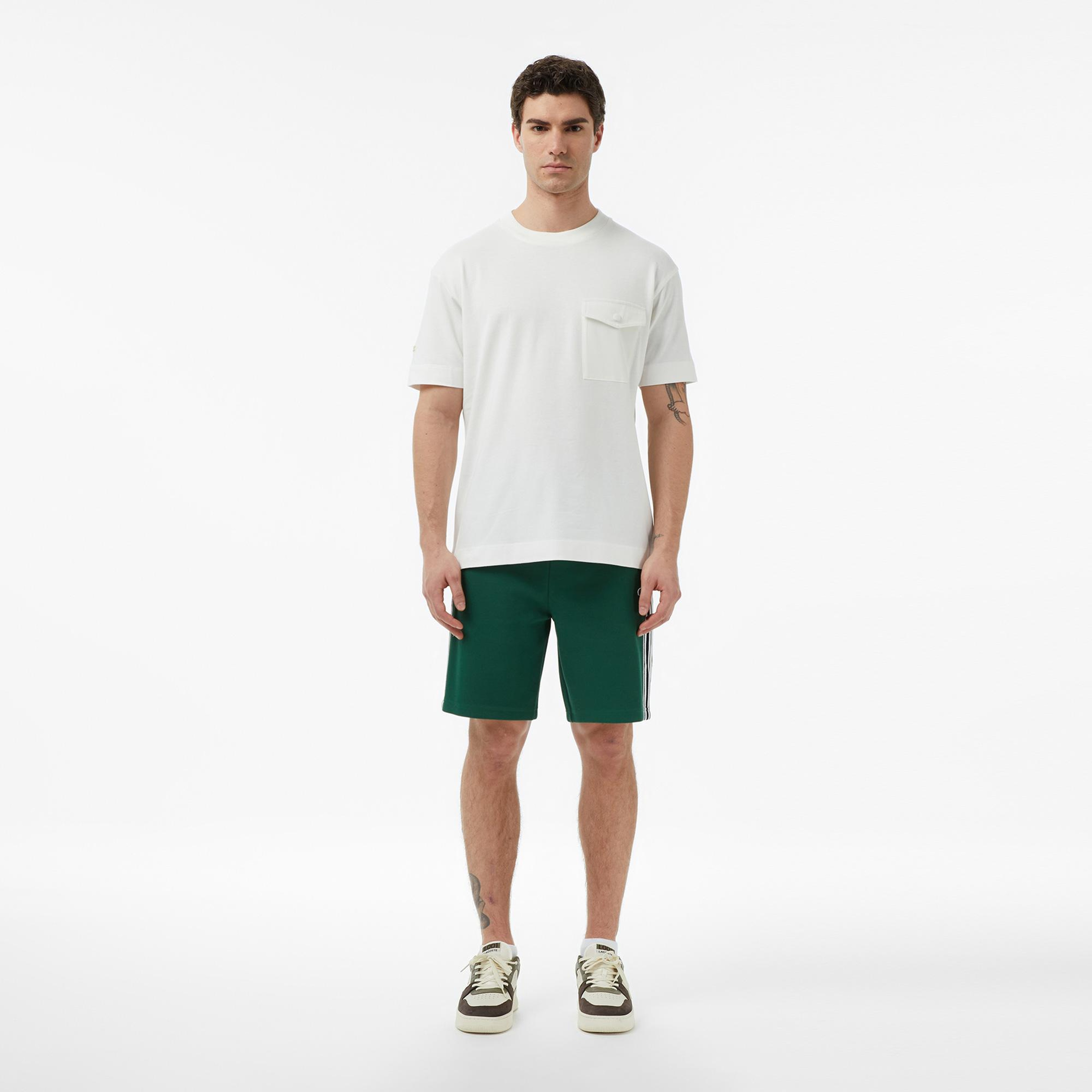 Erkek Regular Fit Koyu Yeşil Şort