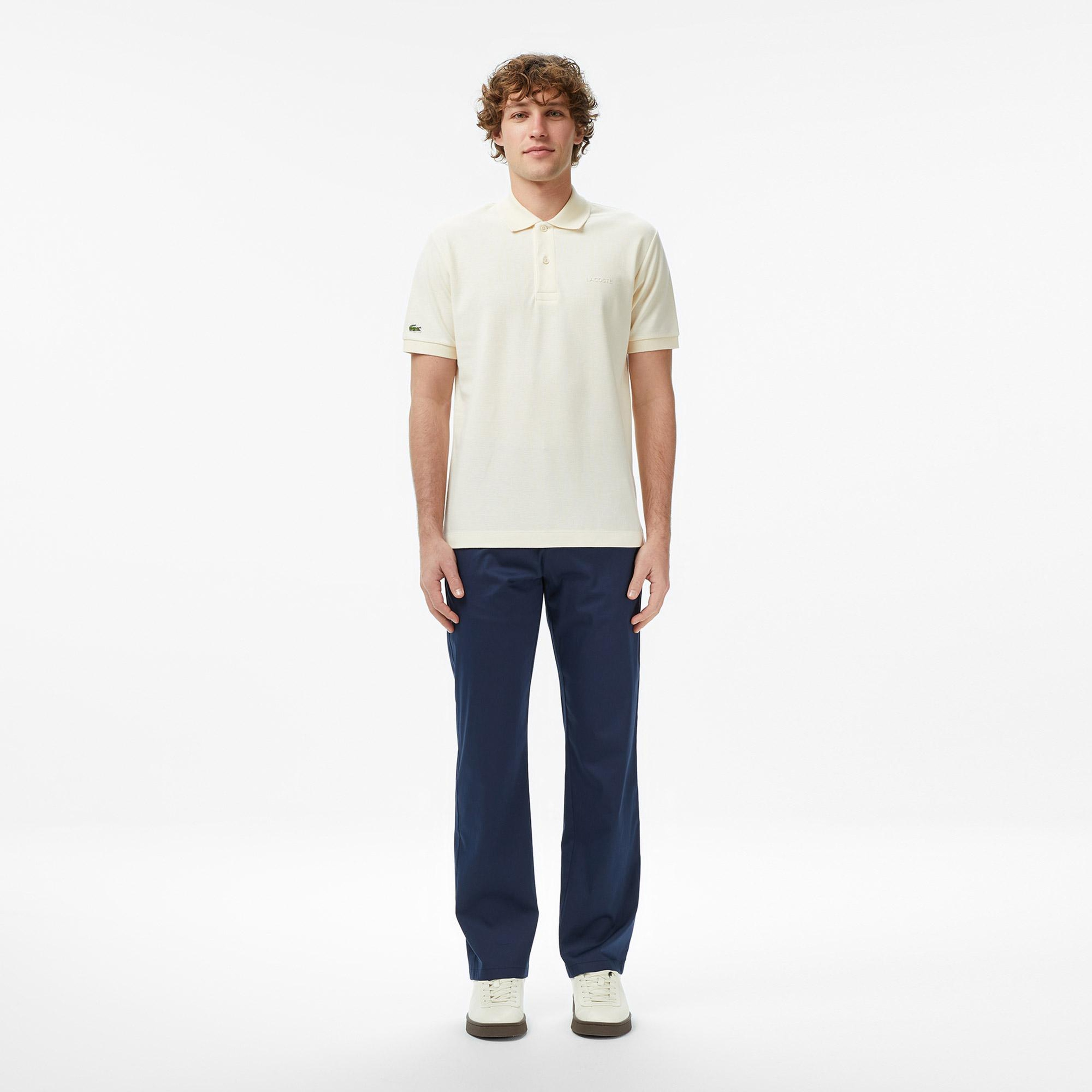 Erkek Relaxed Fit Krem Polo