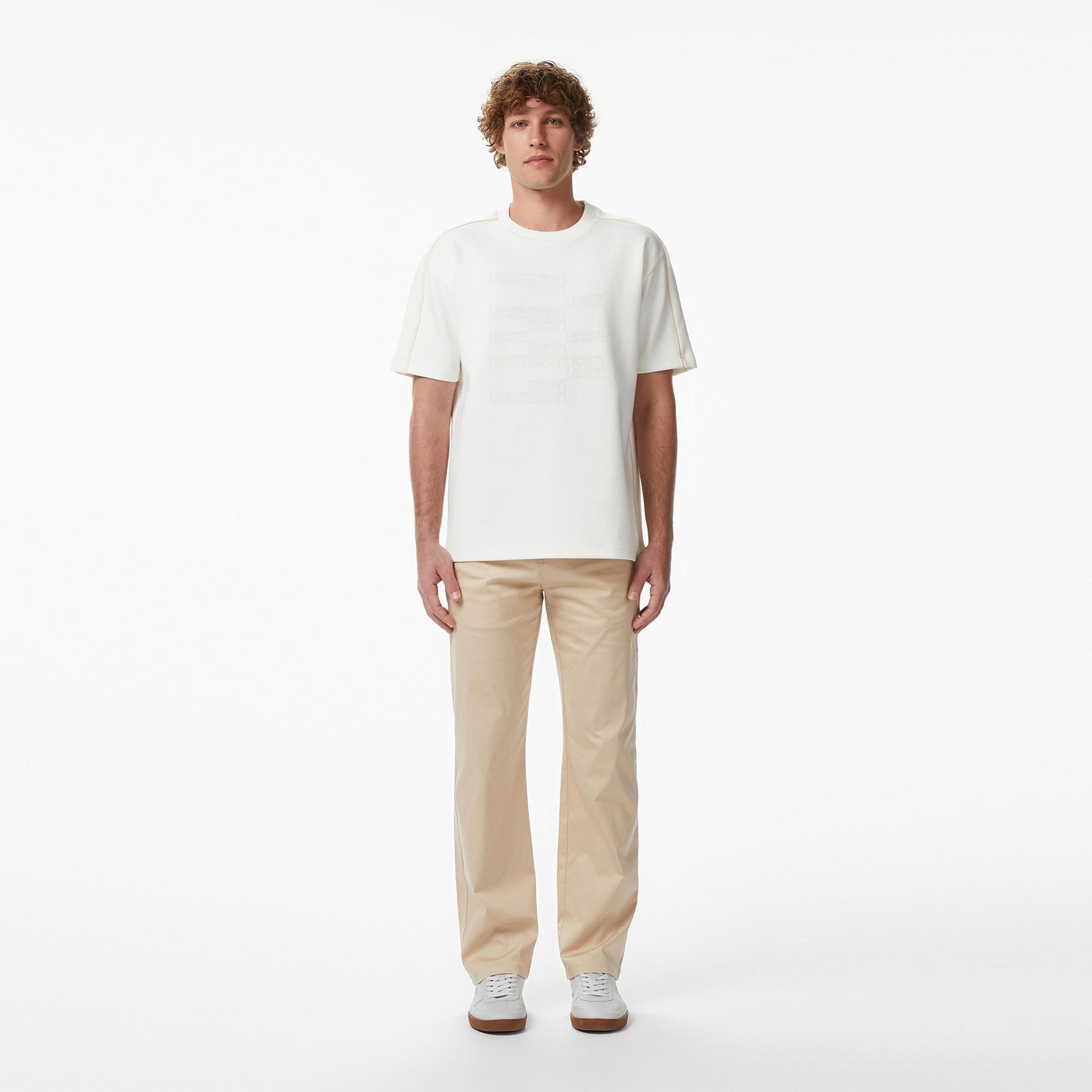 Erkek Regular Fit Bej Chino Pantolon