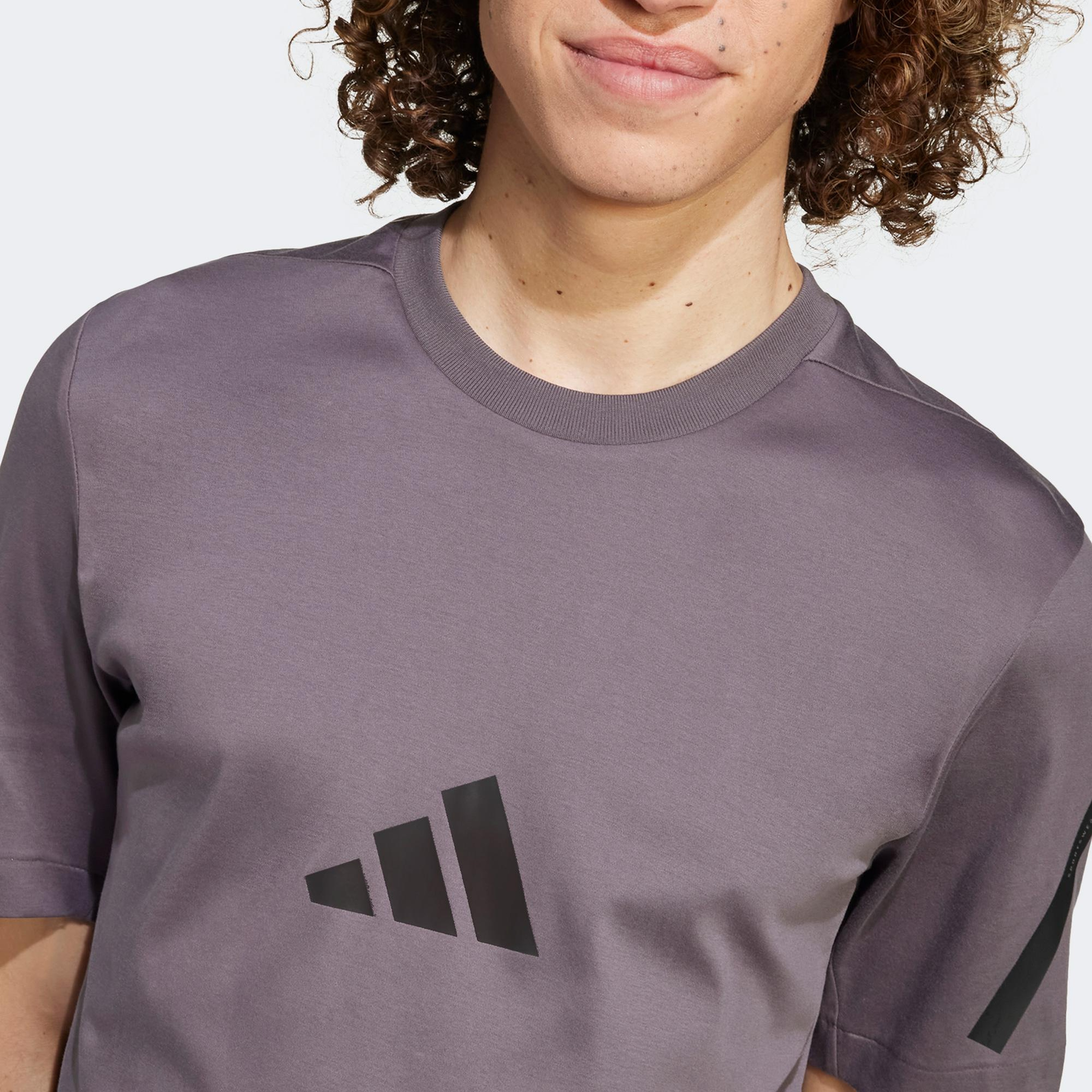 adidas Z.N.E. Erkek Mor Günlük T-Shirt