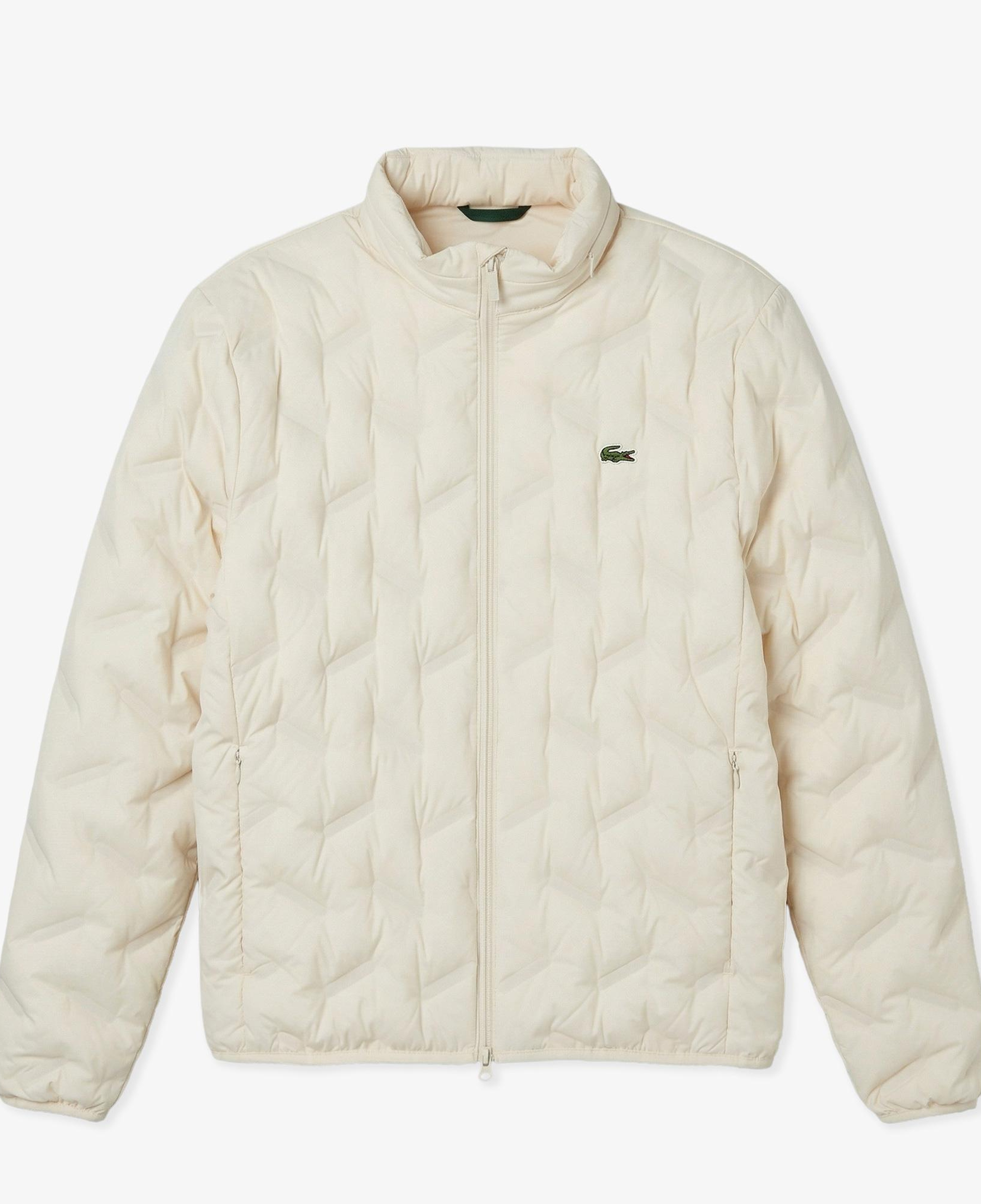 Erkek Regular Fit Kapüşonlu Kapitone Krem Mont