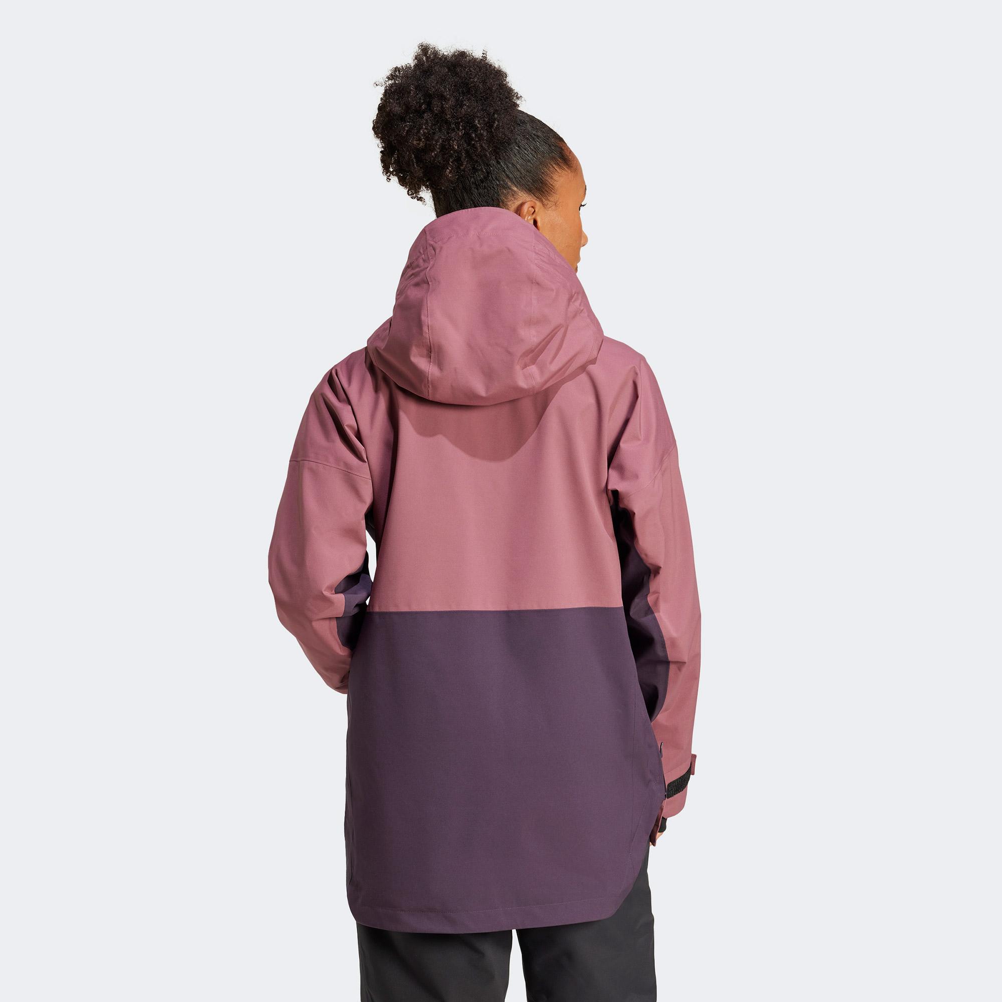 adidas Terrex Xperior 2L Lined Rain Rdy Kadın Mor Yağmurluk