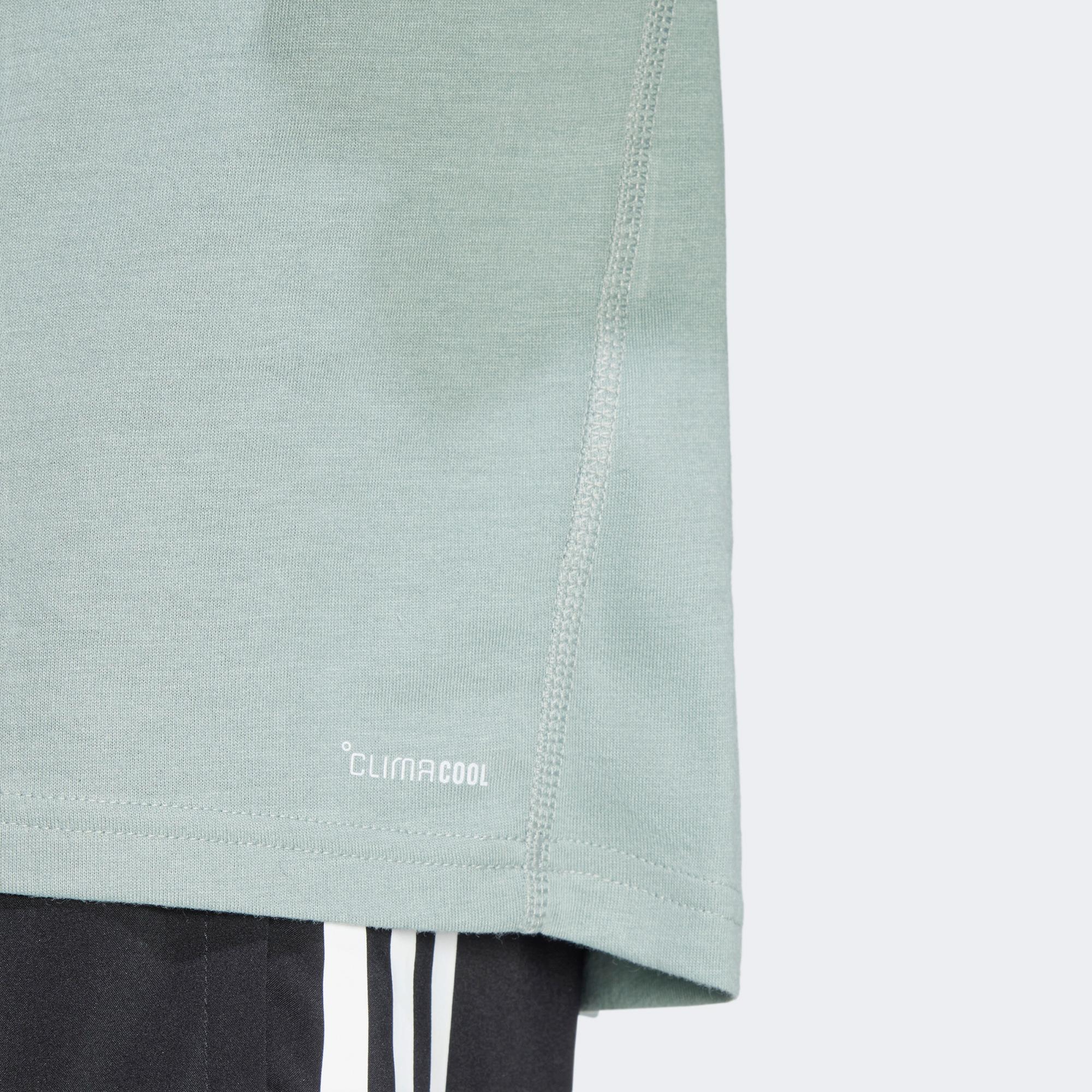 adidas Ultimate Metallic Graphic Erkek Yeşil Koşu T-Shirt
