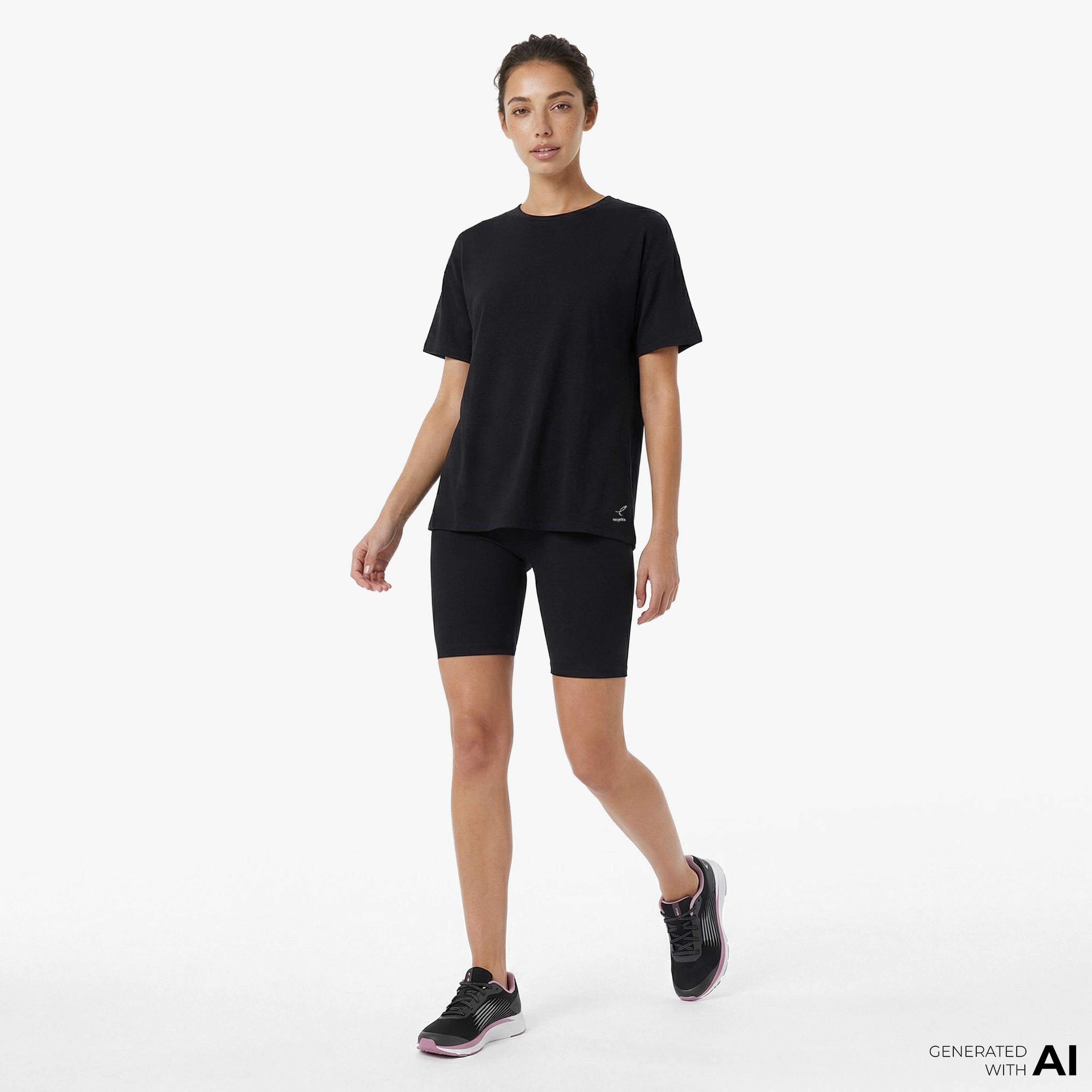 Energetics Gilma Ss Kadın Siyah Antrenman T-Shirt