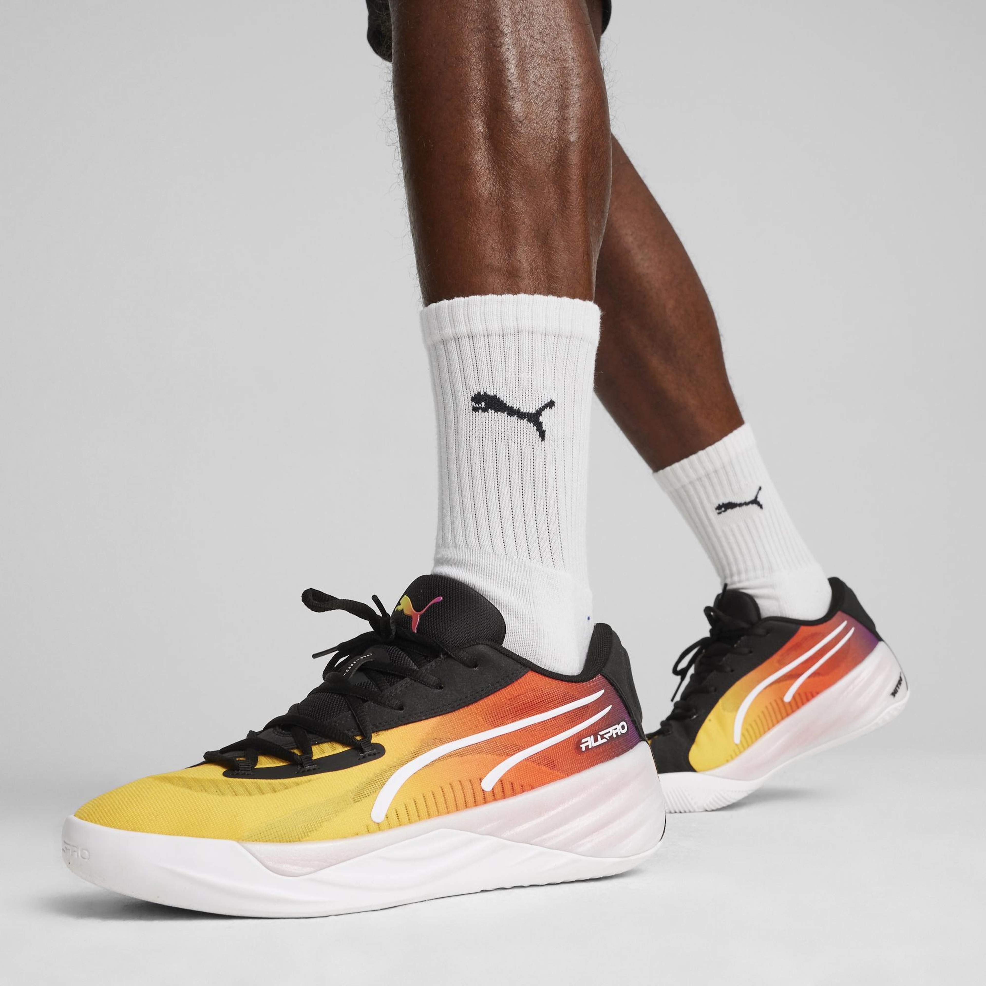 Puma All-Pro Nıtro  Showtime Erkek Sarı Basketbol Ayakkabısı