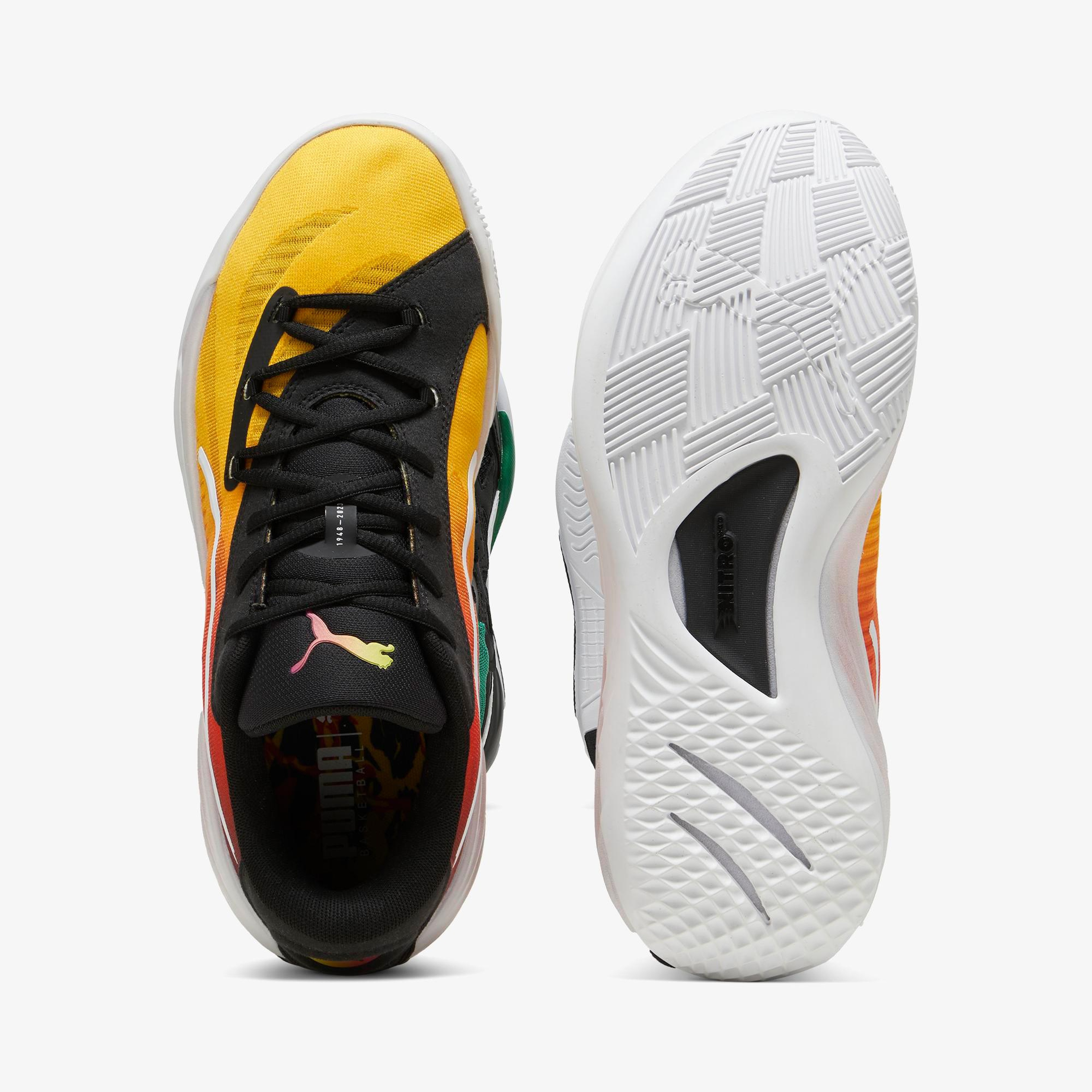 Puma All-Pro Nıtro  Showtime Erkek Sarı Basketbol Ayakkabısı