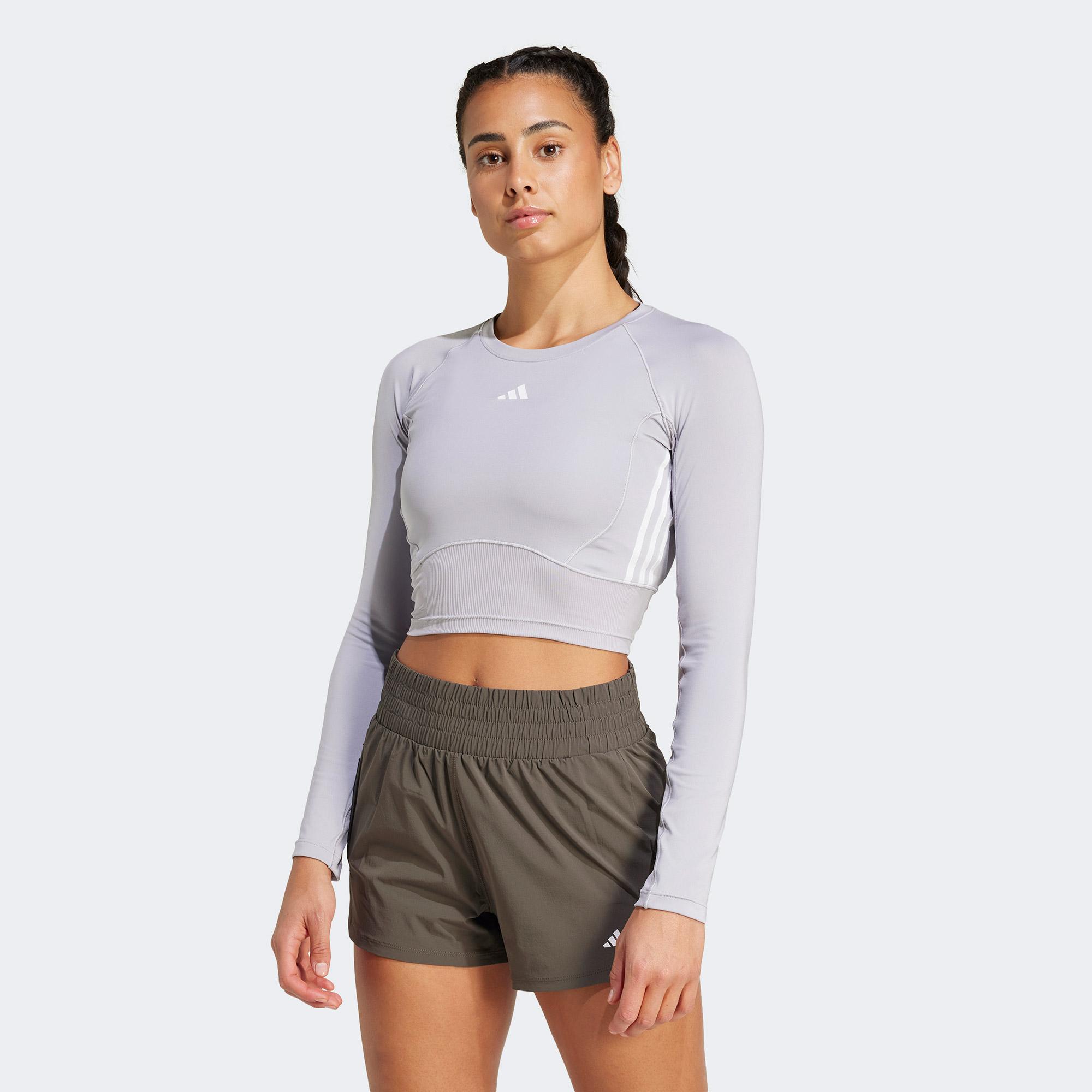 adidas Material Mixed Essentials Kadın Gri  Günlük Sweatshirt