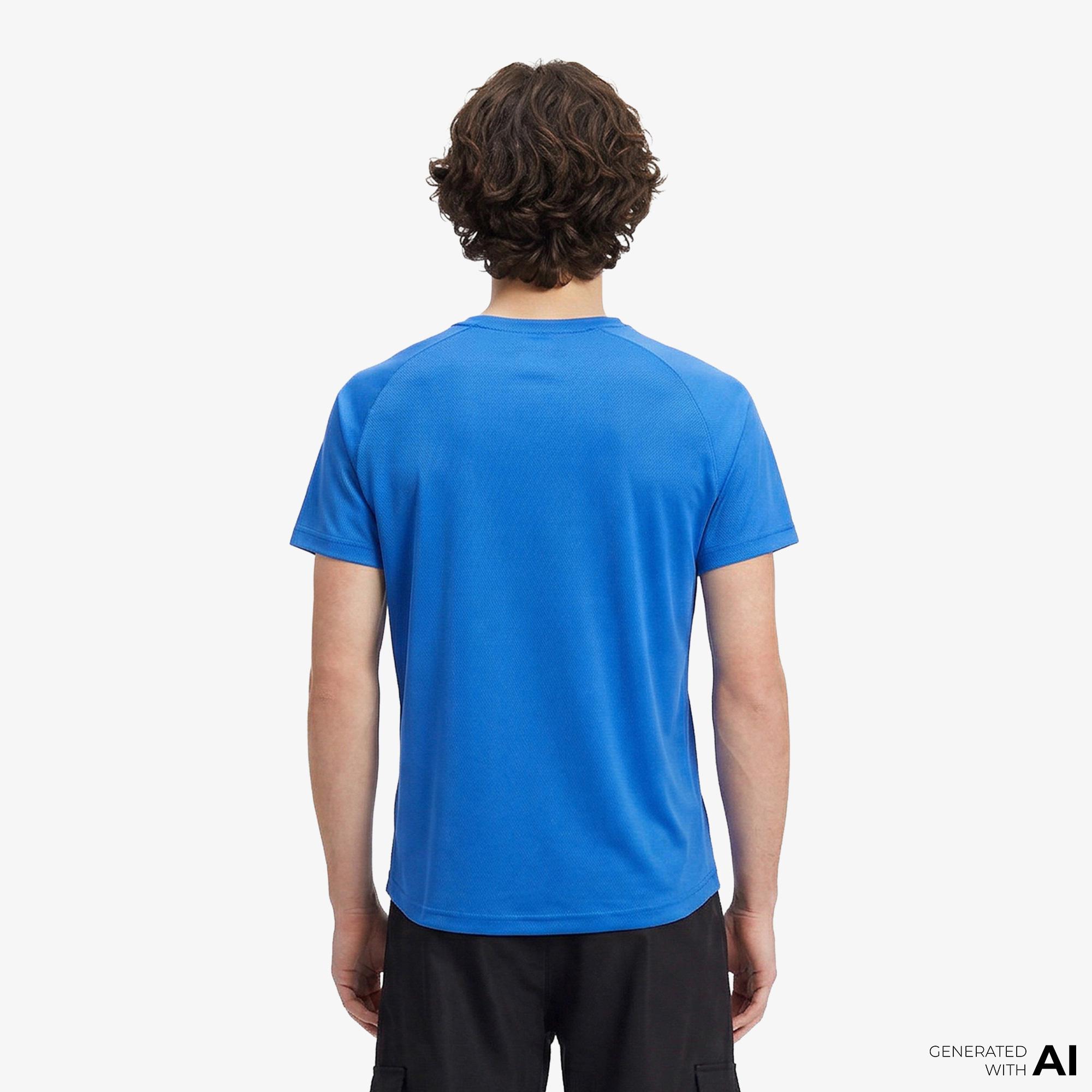 Energetics Erkek Mavi Koşu T-Shirt