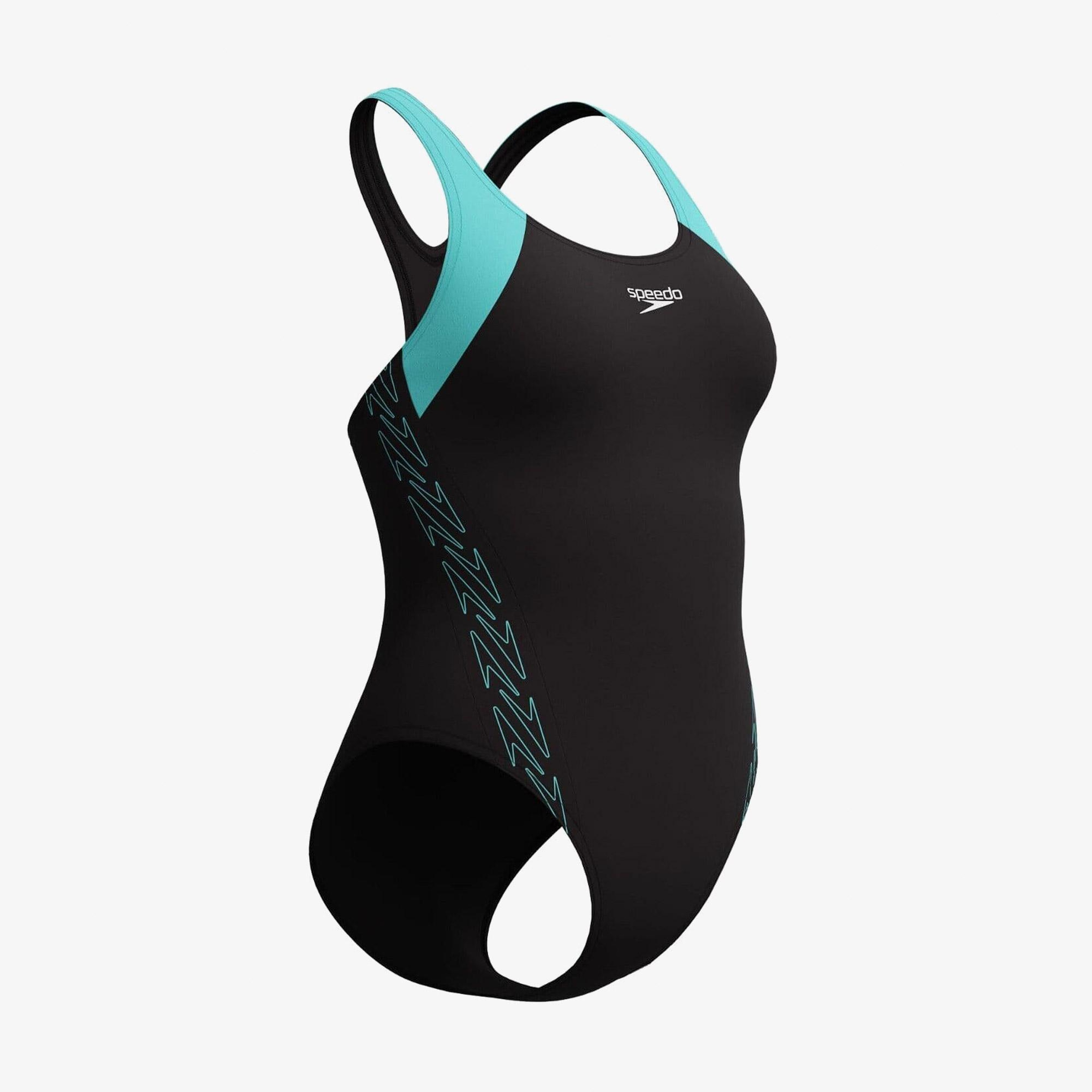 Speedo Splice Racerback Kadın Mavi Mayo