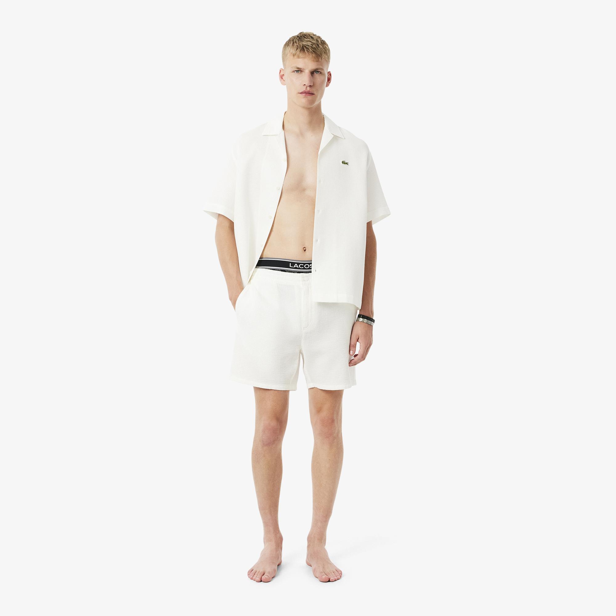 Erkek Monogram Siyah Boxer