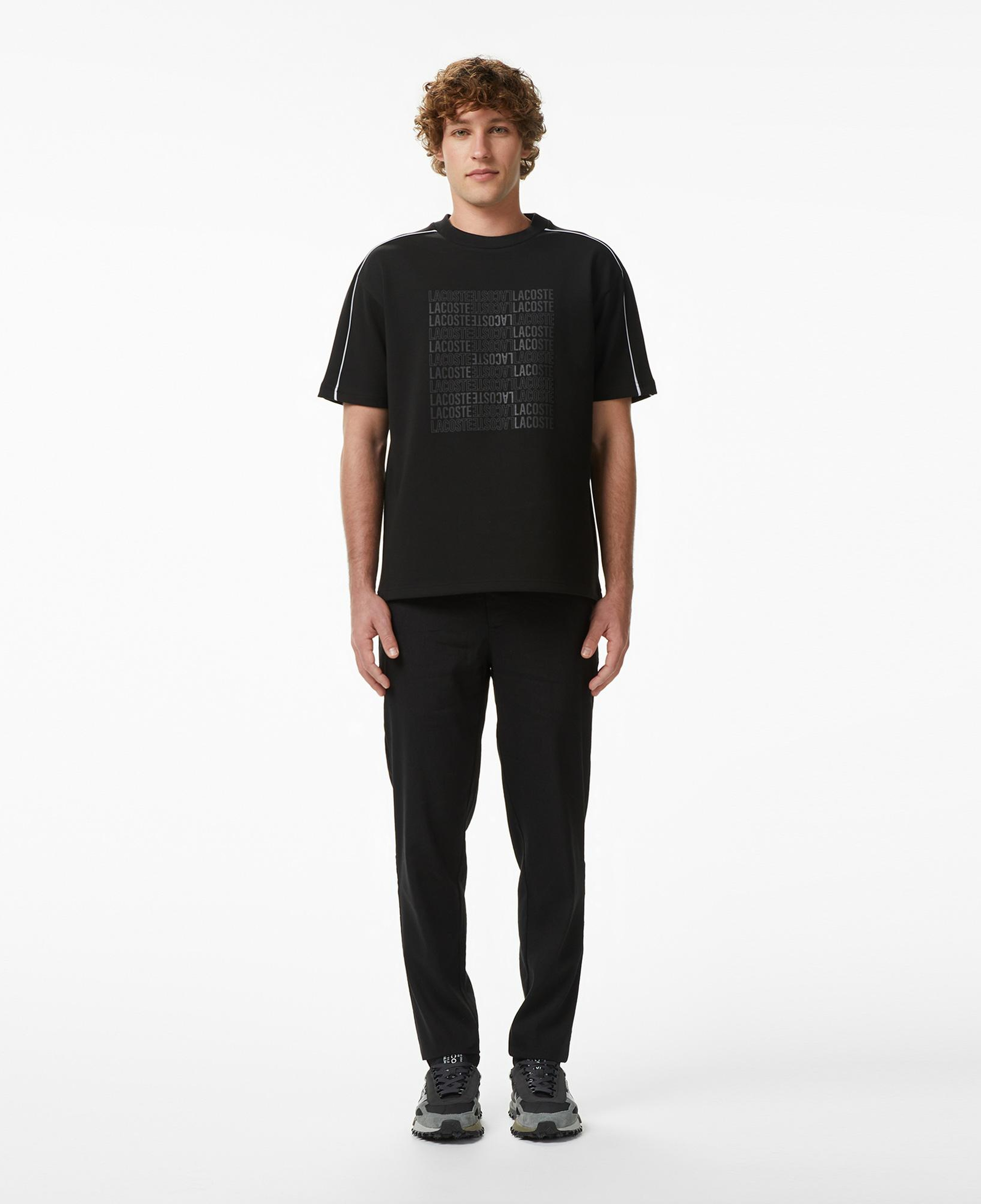 Erkek Tapered Fit Siyah Chino Pantolon