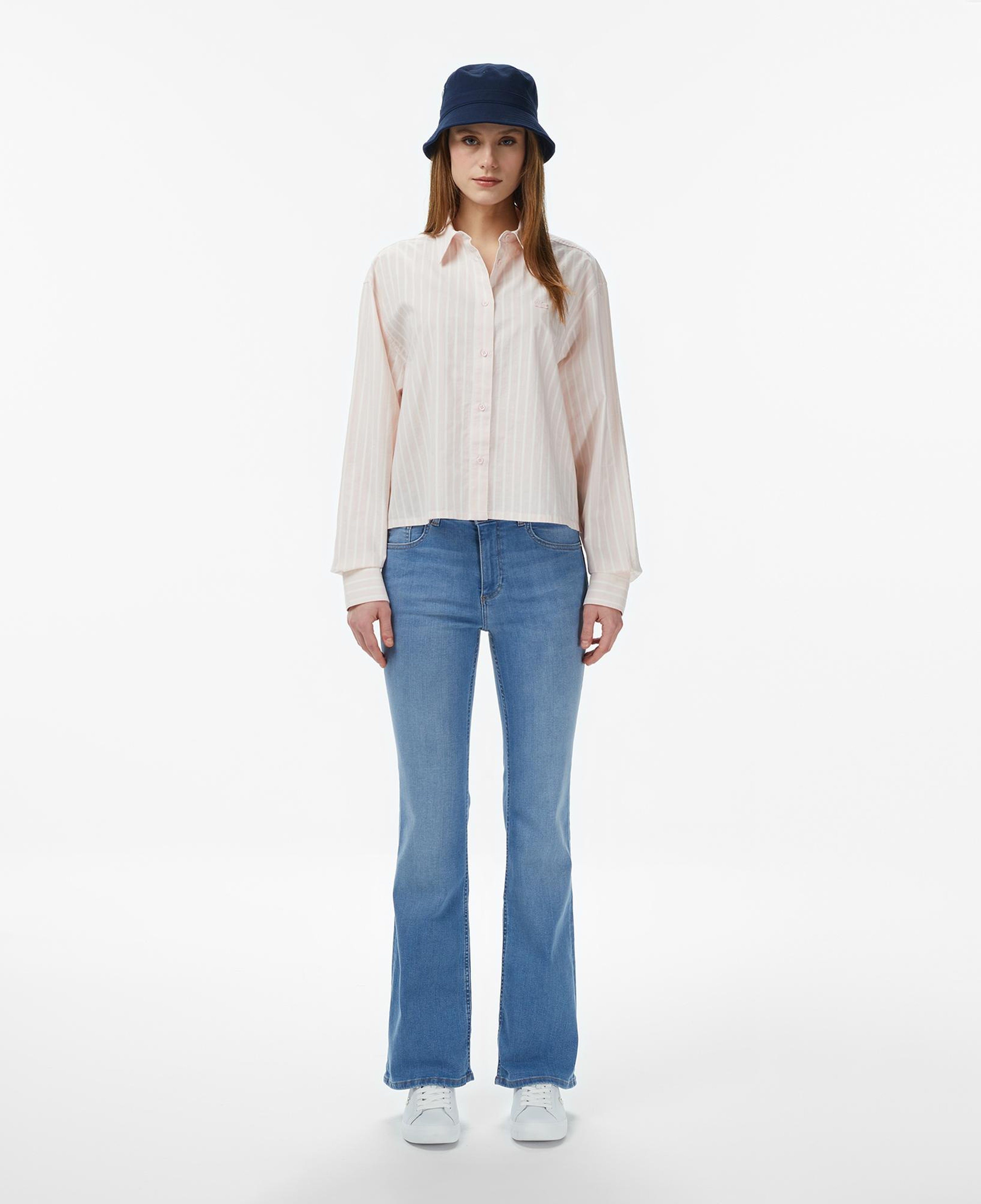 Kadın Slim Fit Mavi Jean Pantolon