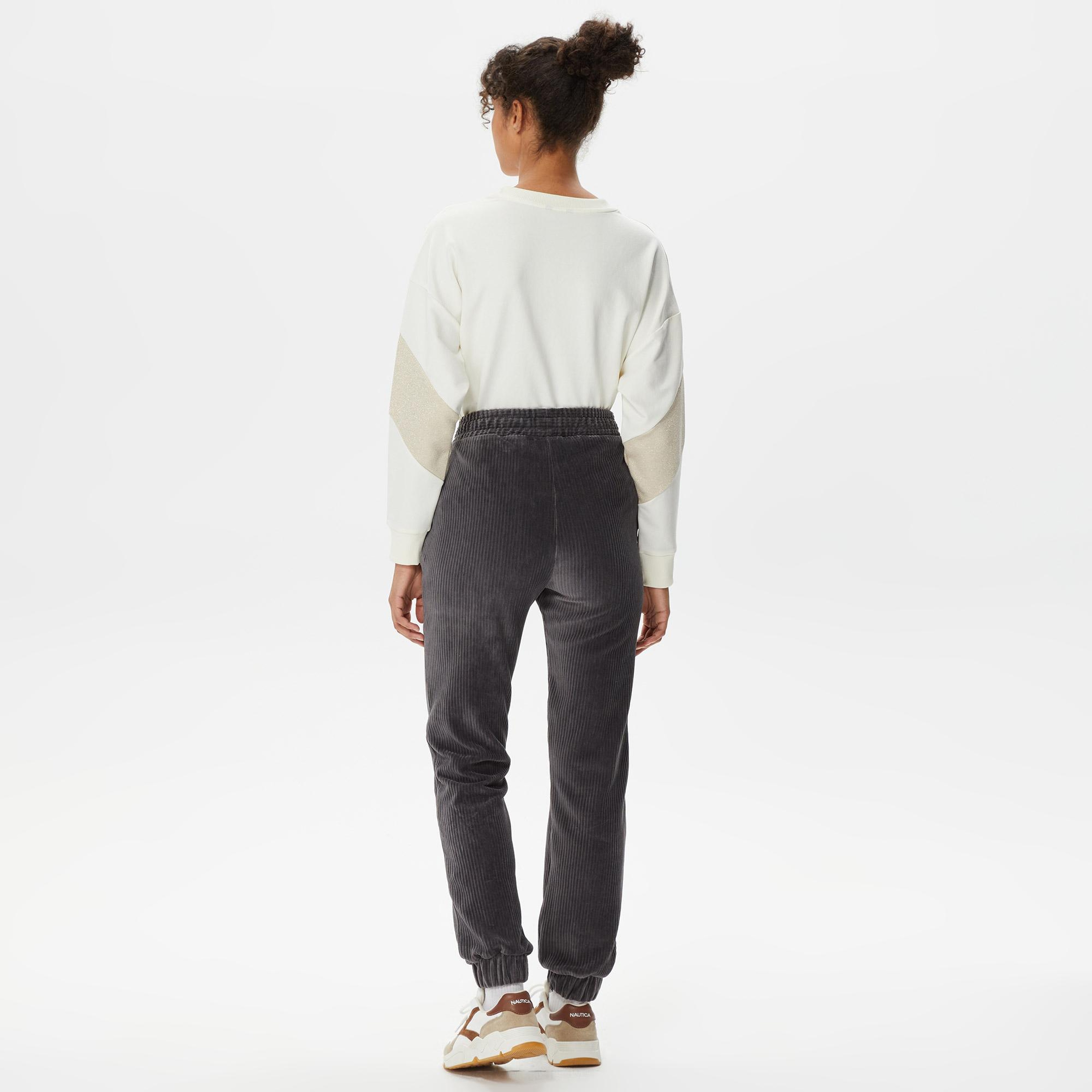 Nautica Kadın Gri Relaxed Fit Eşofman Altı