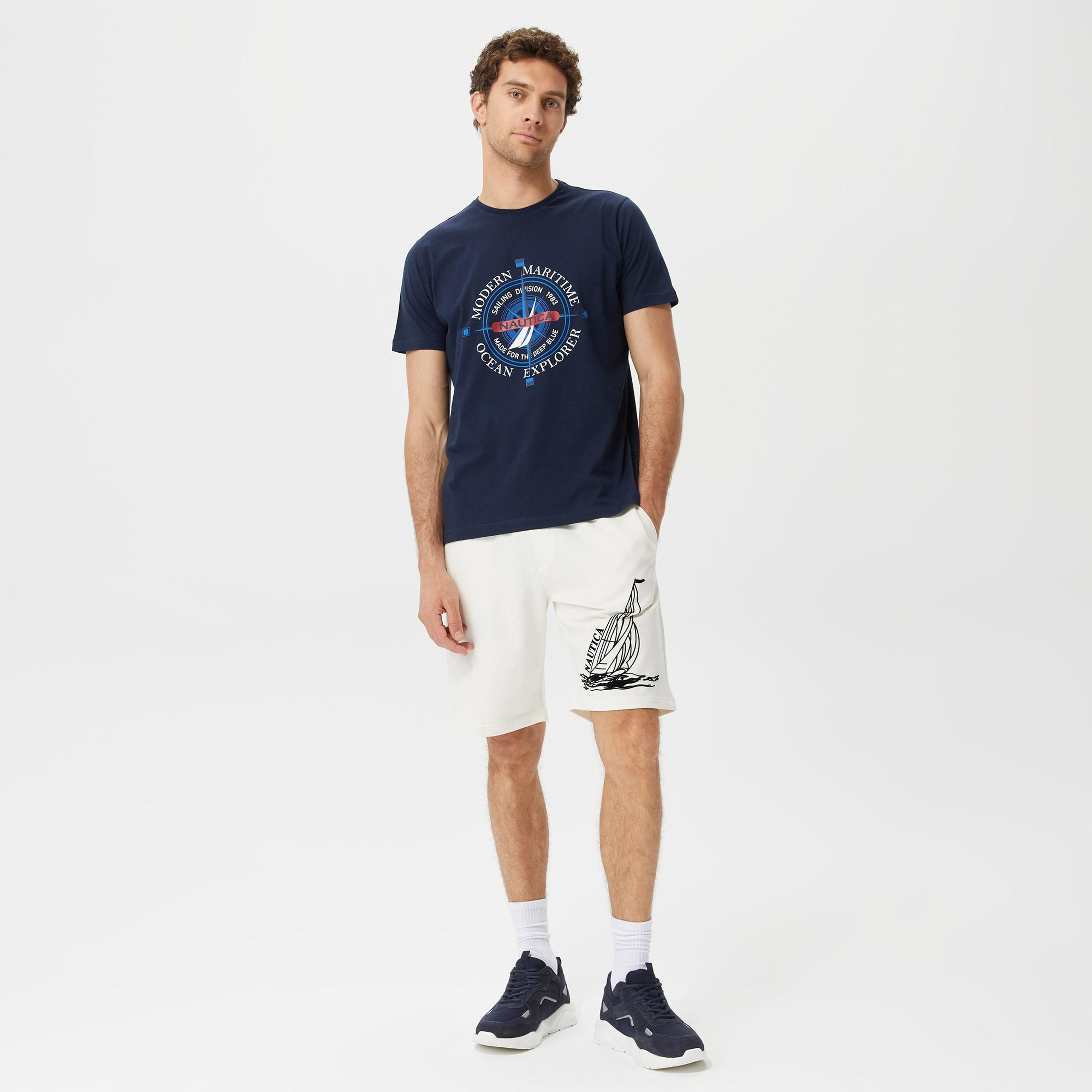 Nautica Erkek Lacivert Kısa Kollu TShirt