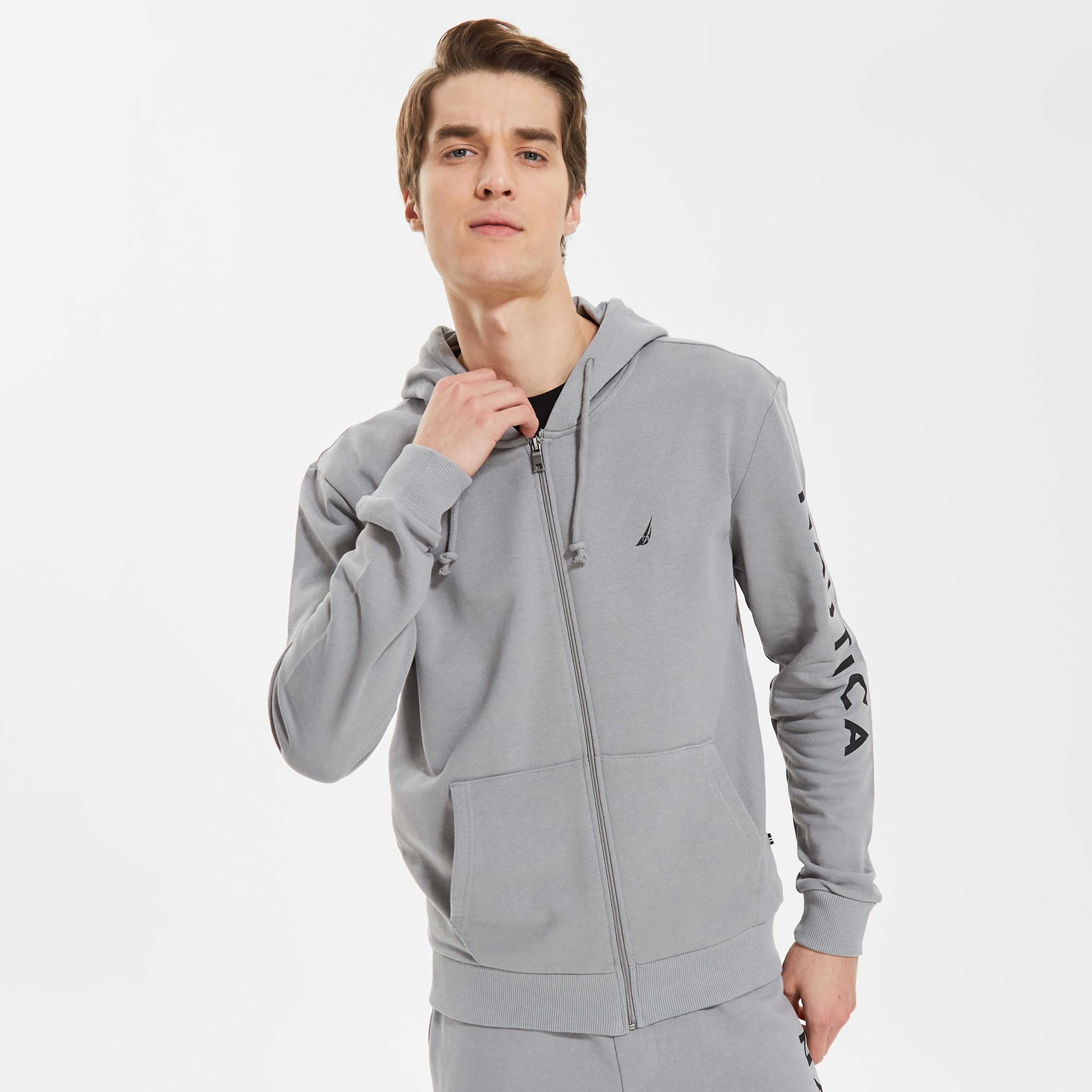 Nautica Erkek Gri Standart Fit Sweatshirt