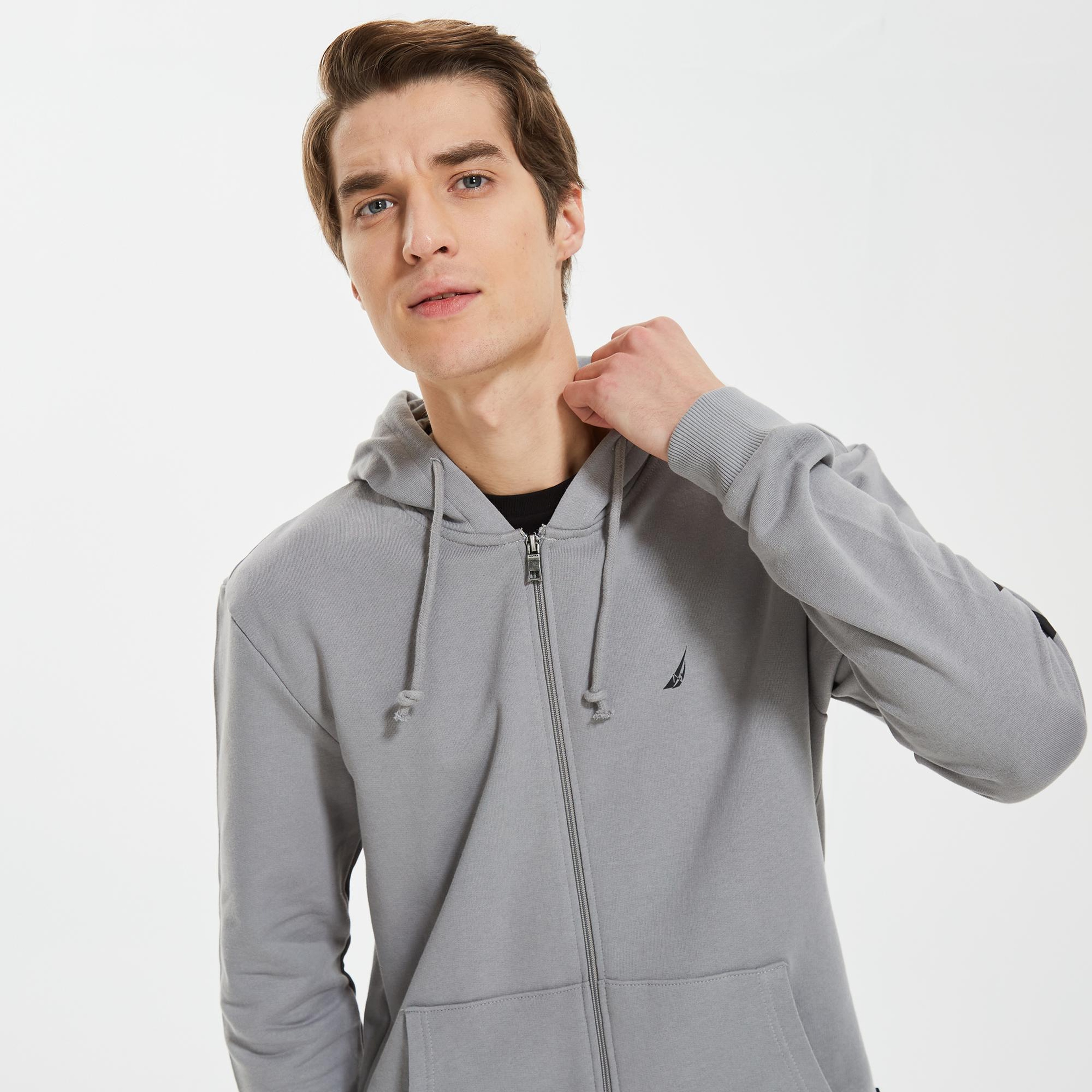 Nautica Erkek Gri Standart Fit Sweatshirt