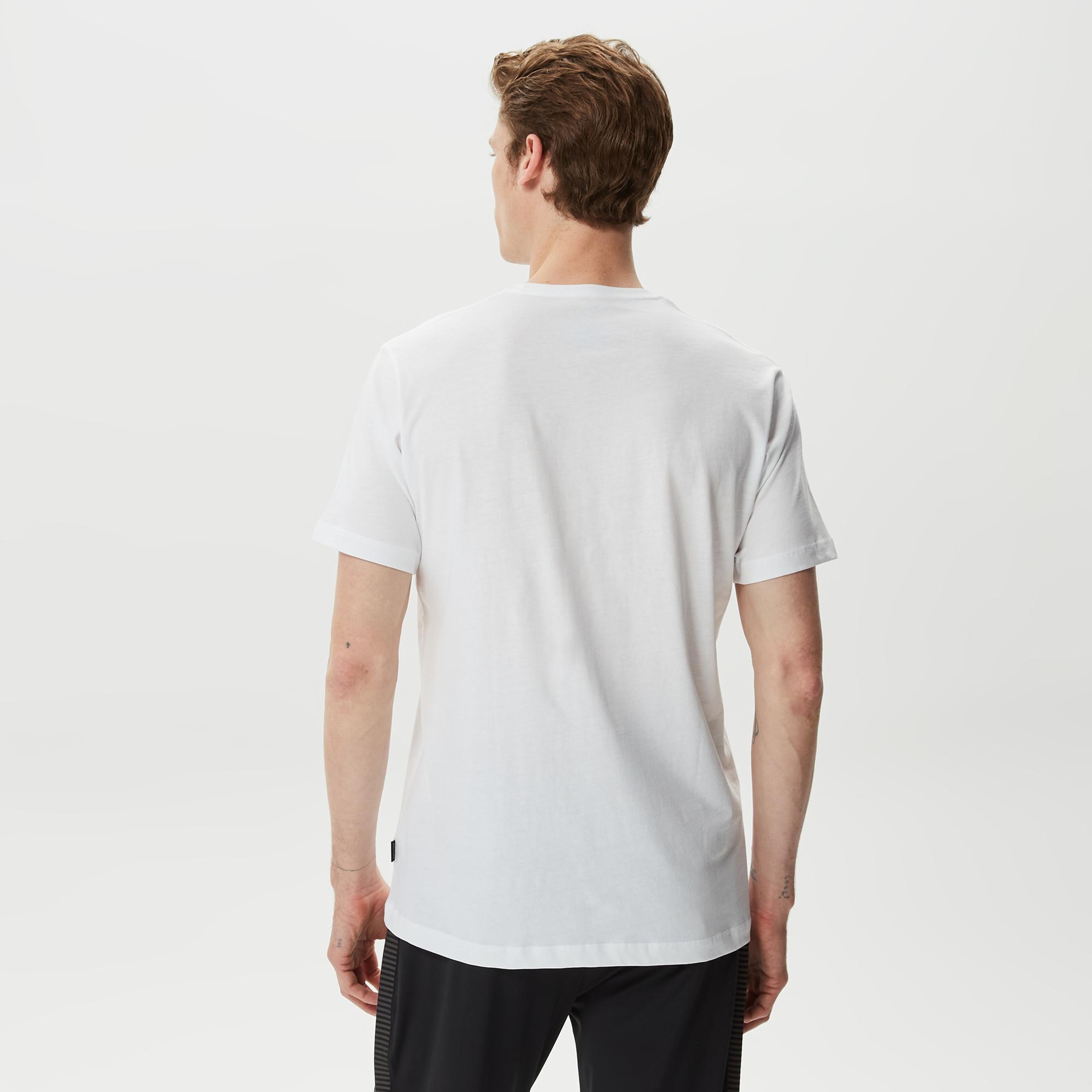 Nautica Erkek Beyaz Baskılı T-Shirt