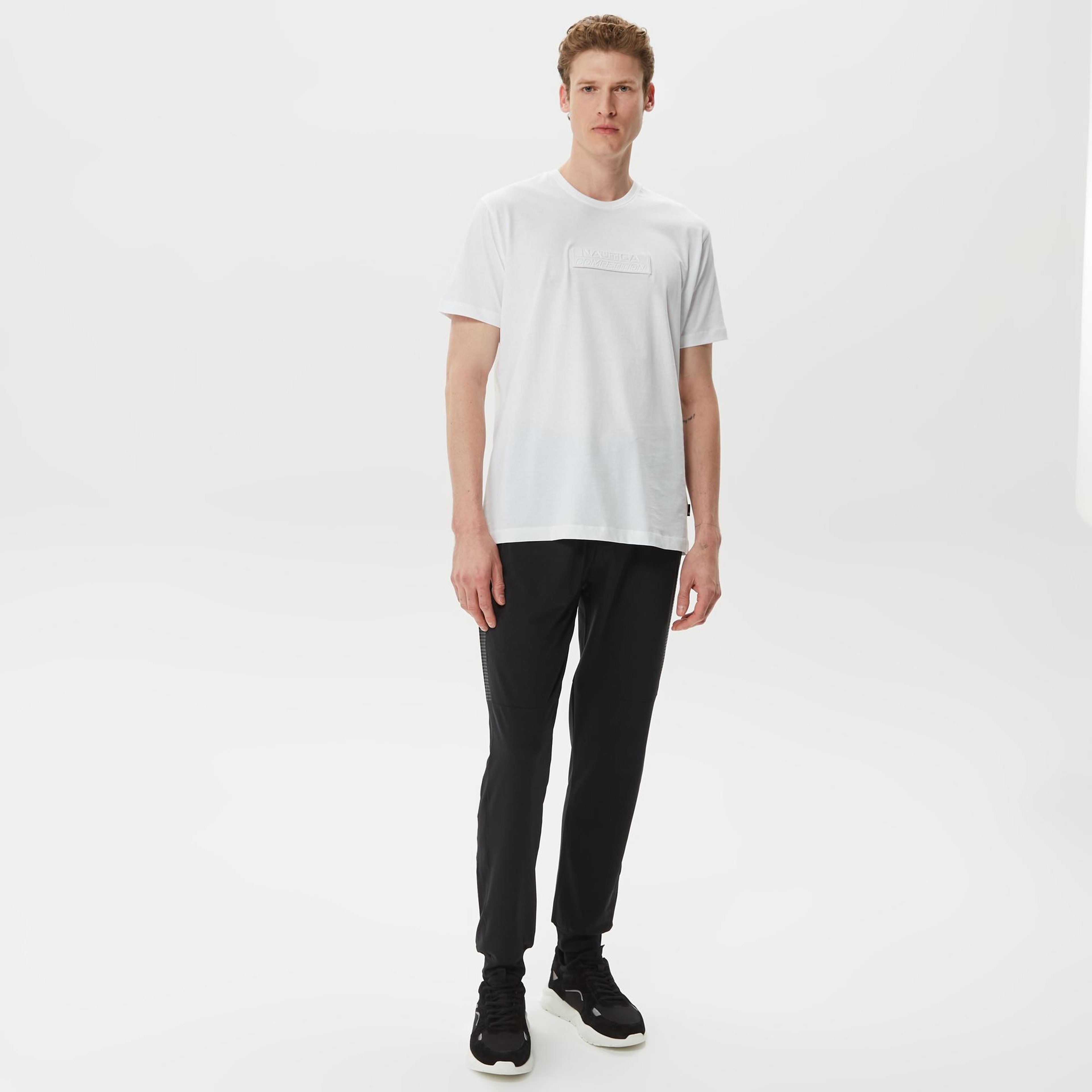 Nautica Erkek Beyaz Baskılı T-Shirt