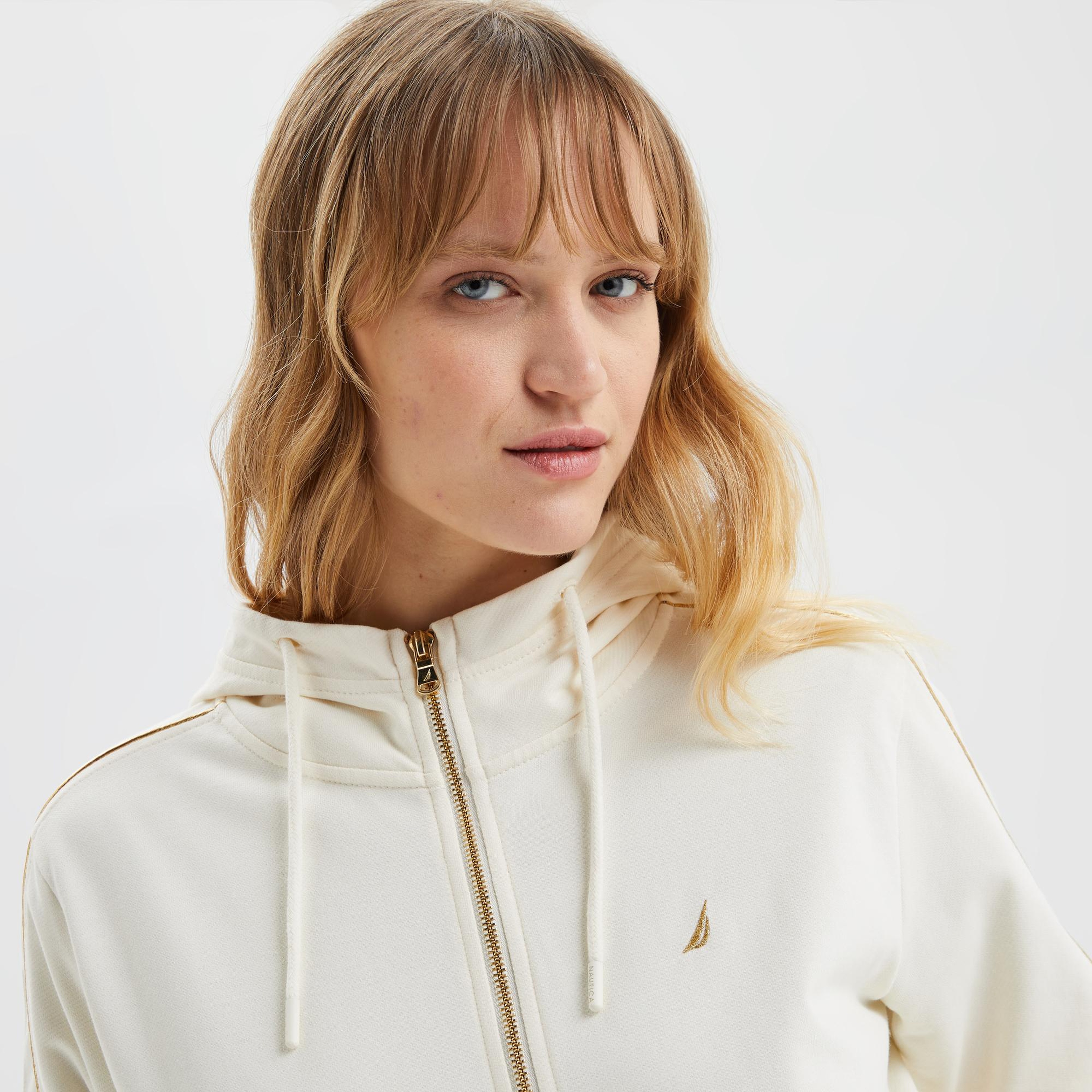 Nautica Kadın Krem Sweatshirt