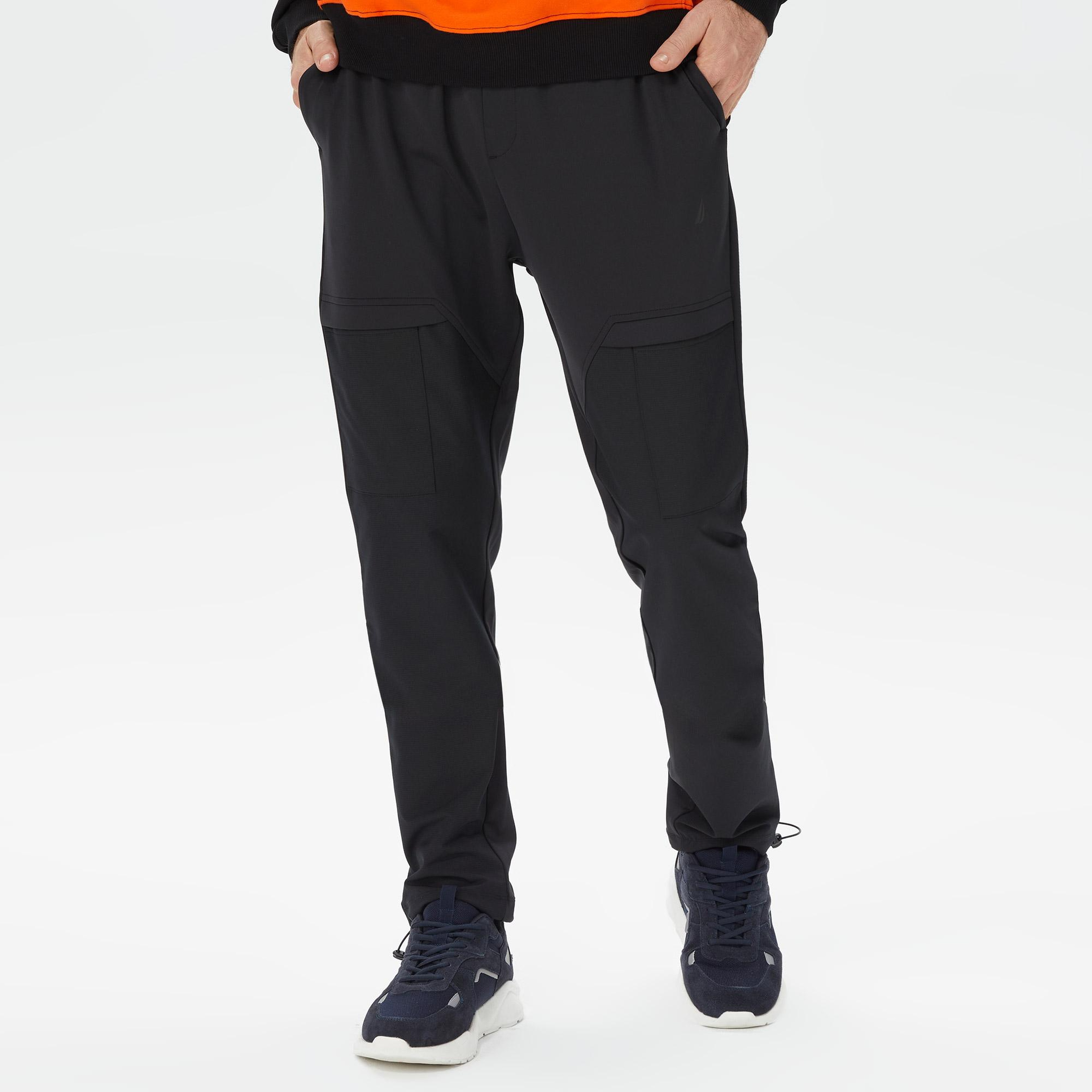 Nautica Erkek Siyah Relaxed Fit Eşofman Altı
