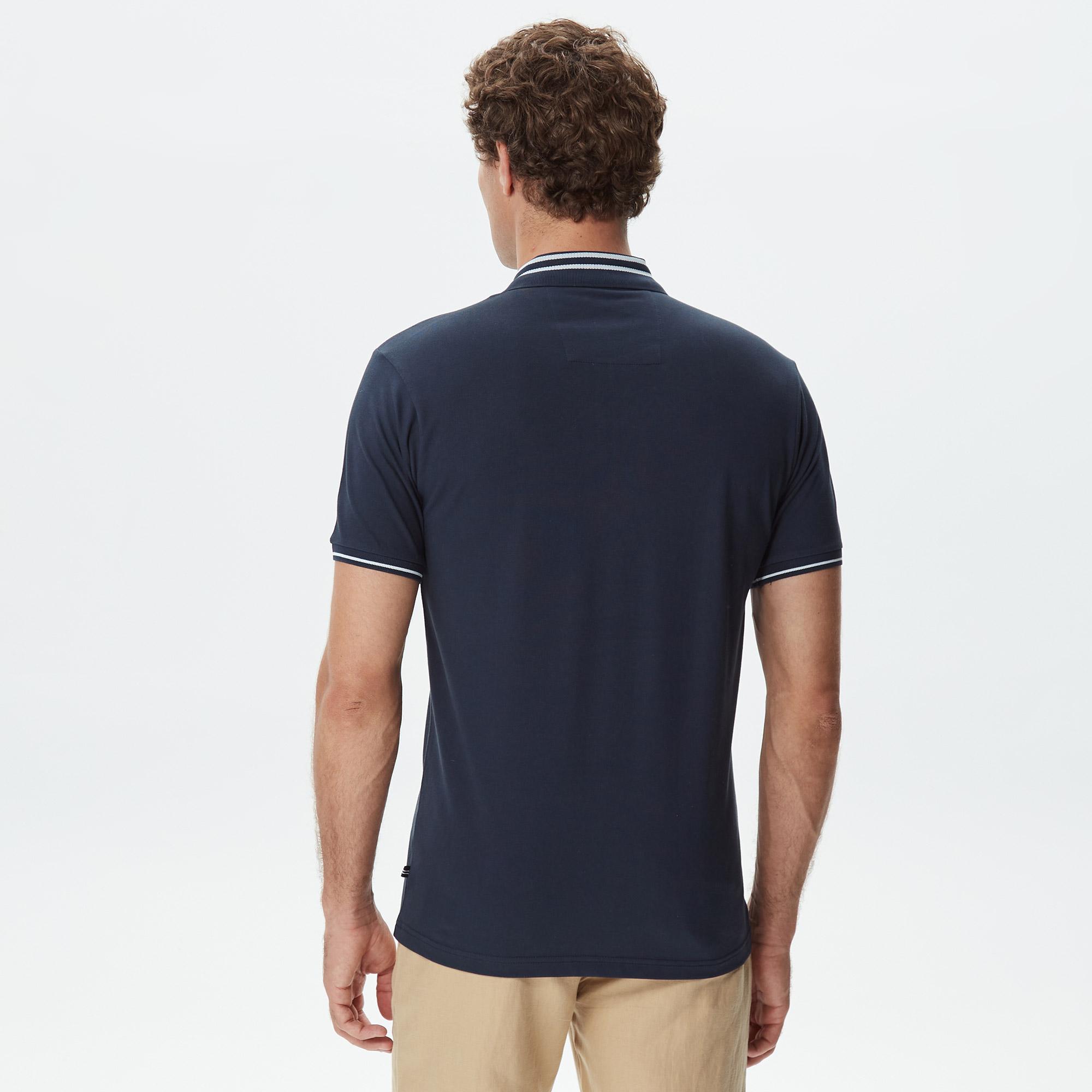 Nautica Erkek Lacivert Kısa Kollu Polo