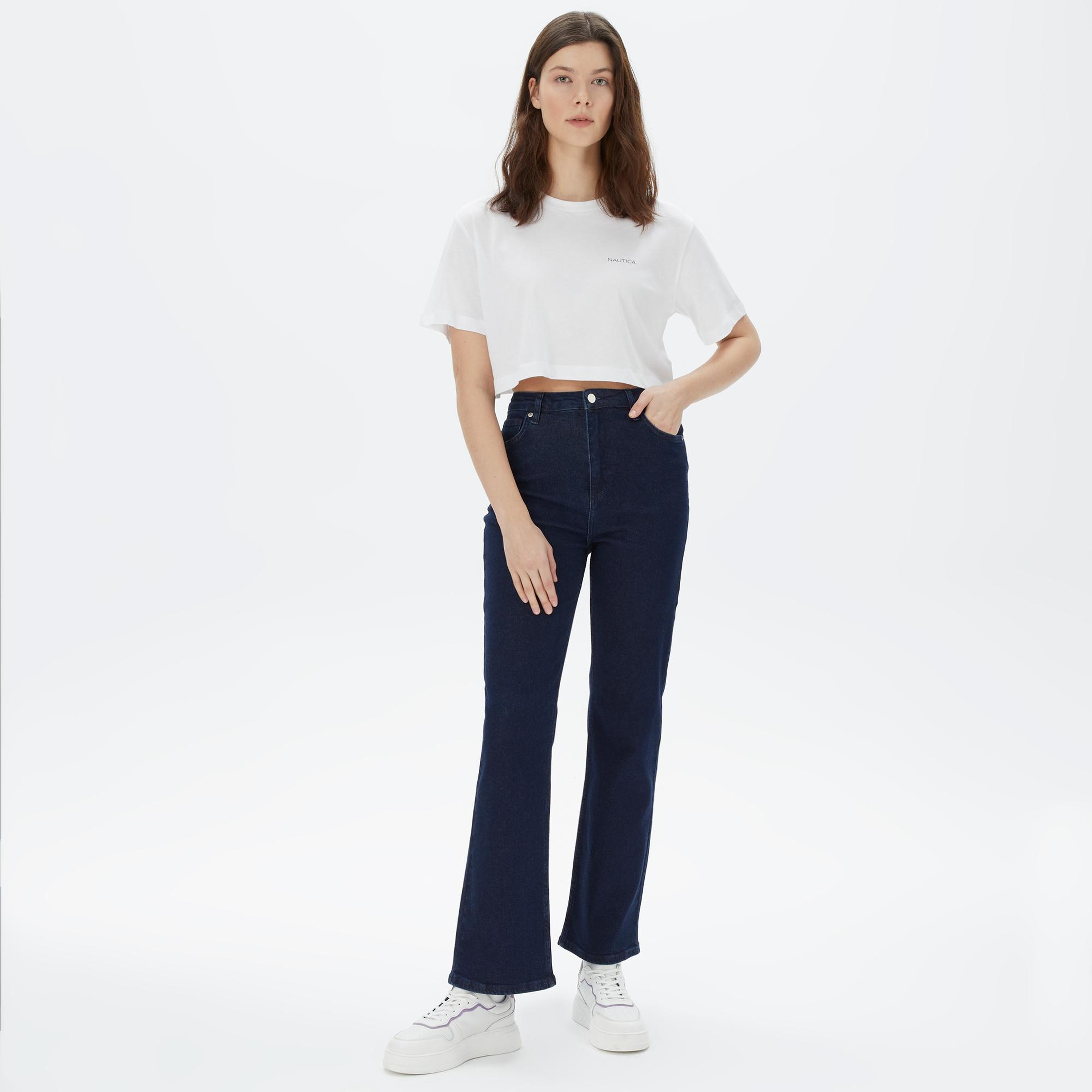 Nautica Kadın Beyaz T-Shirt