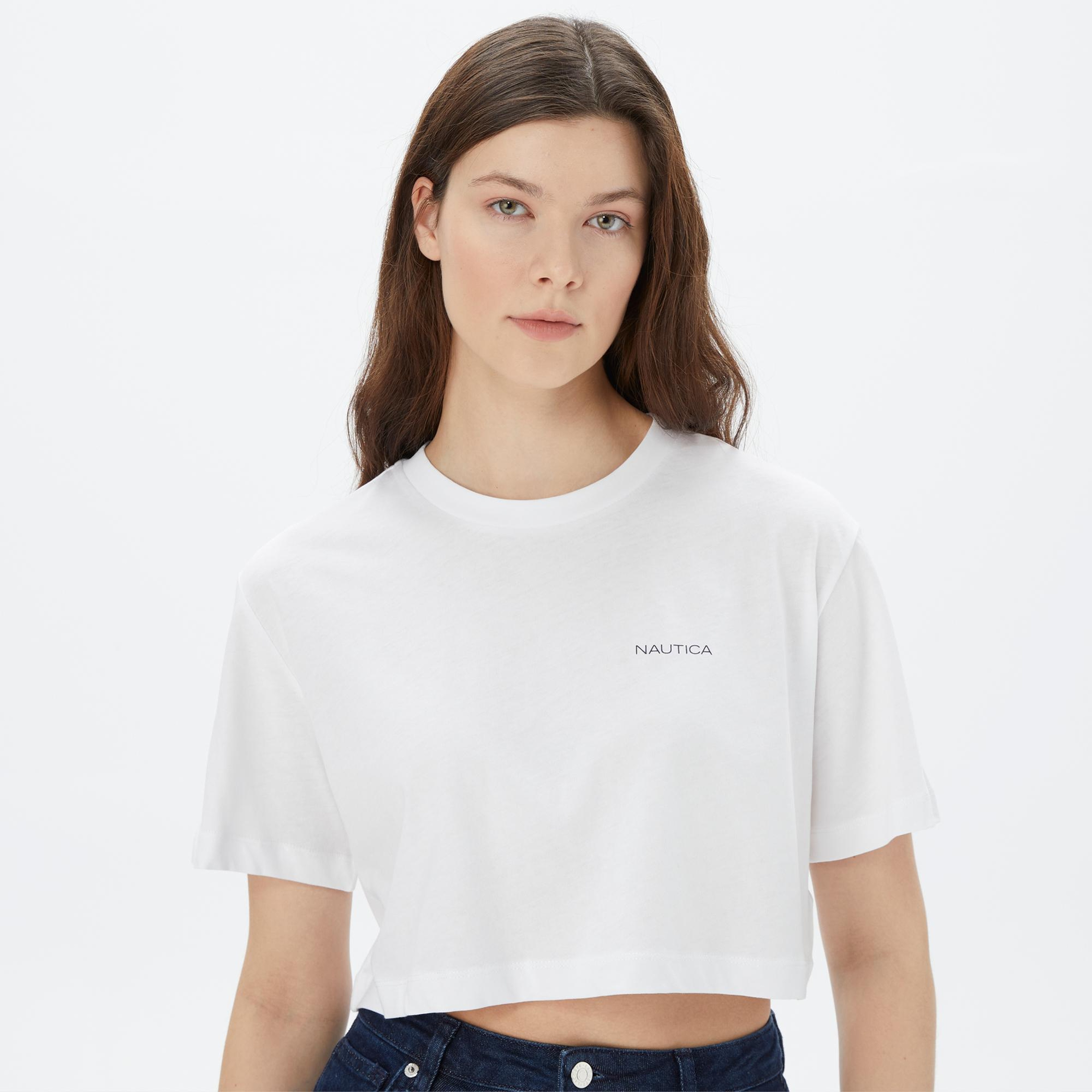 Nautica Kadın Beyaz T-Shirt