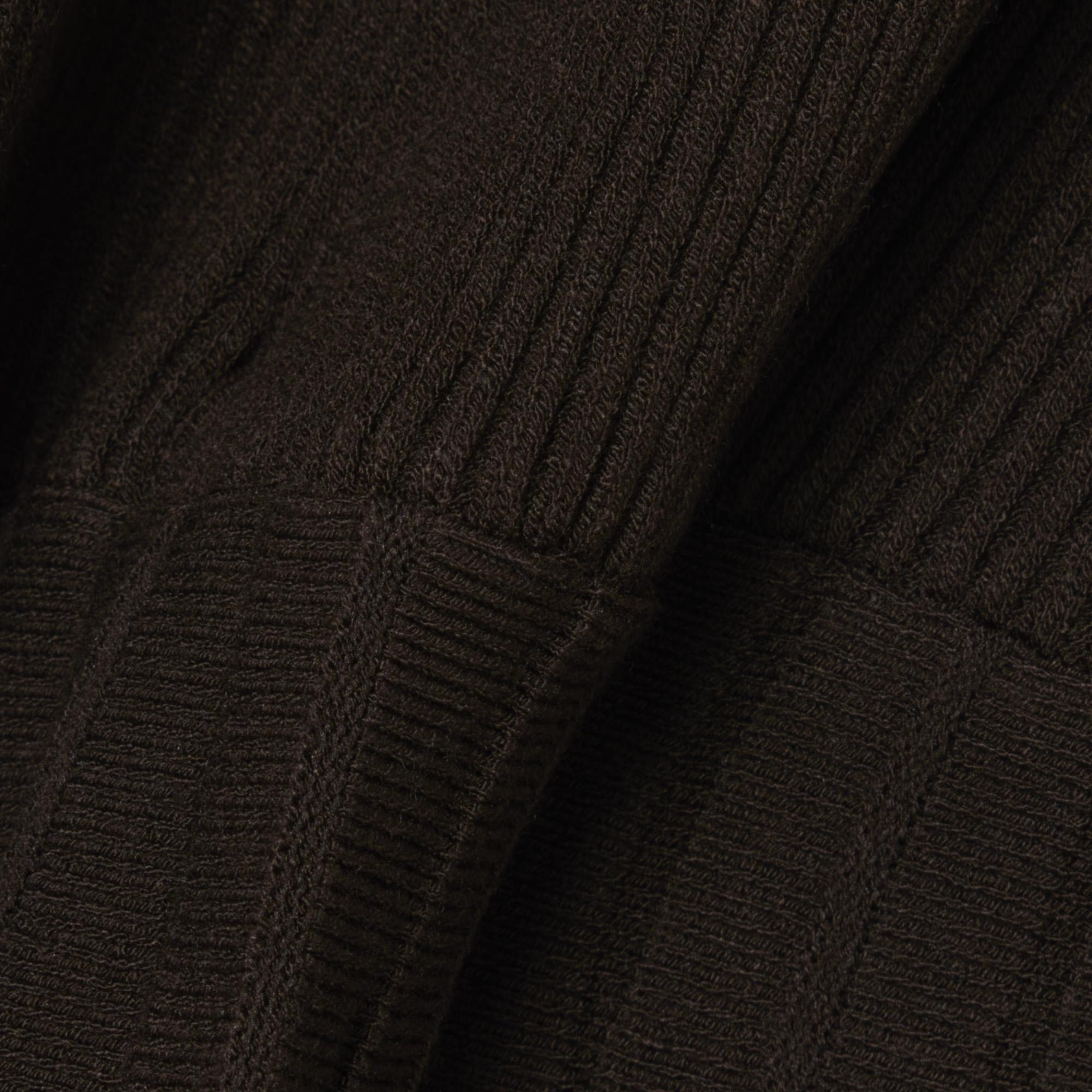 Kadın Relaxed Fit Kısa Kollu Polo Yaka Koyu Kahverengi Elbise