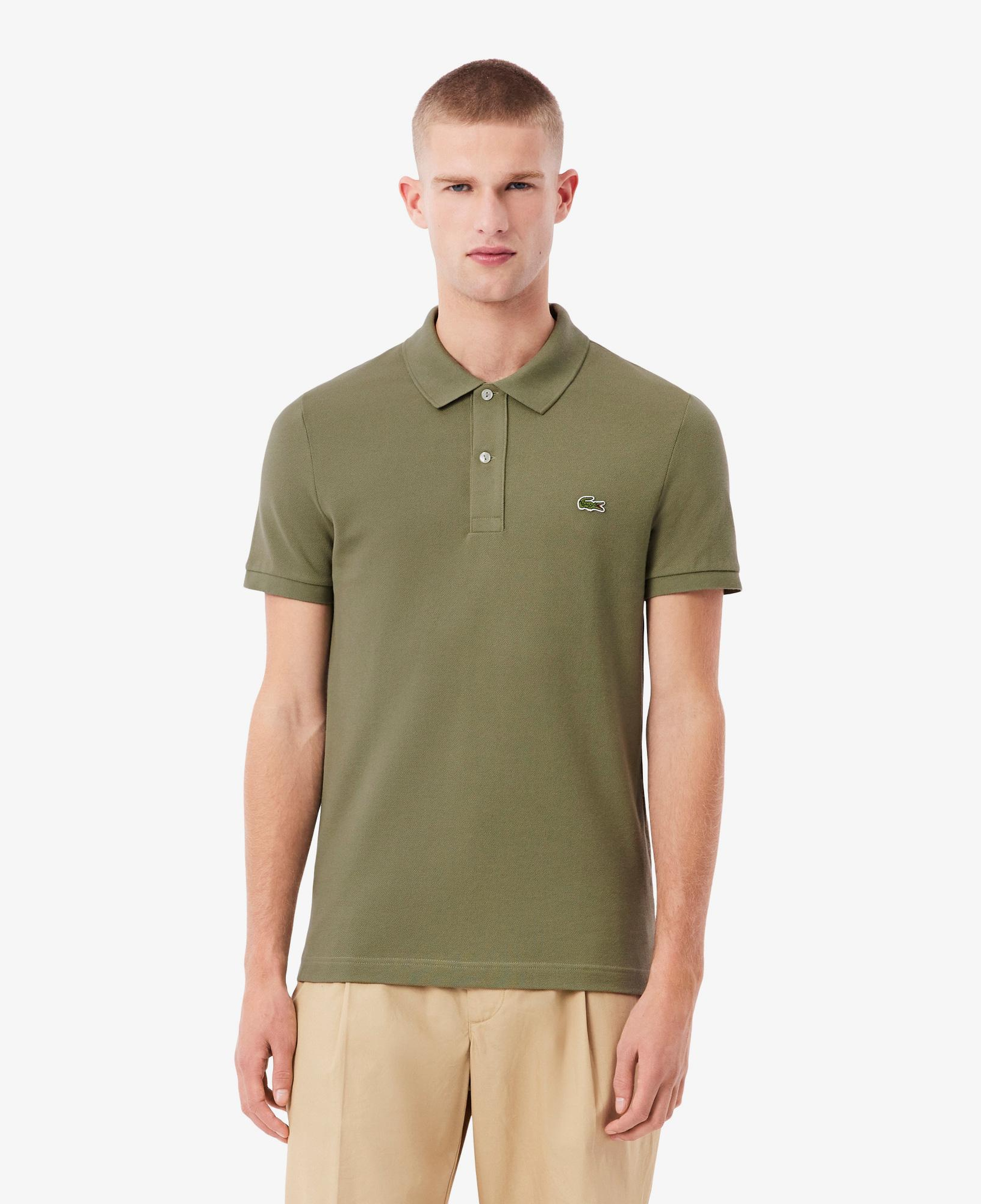 L.12.12 Erkek Slim Fit Haki Polo