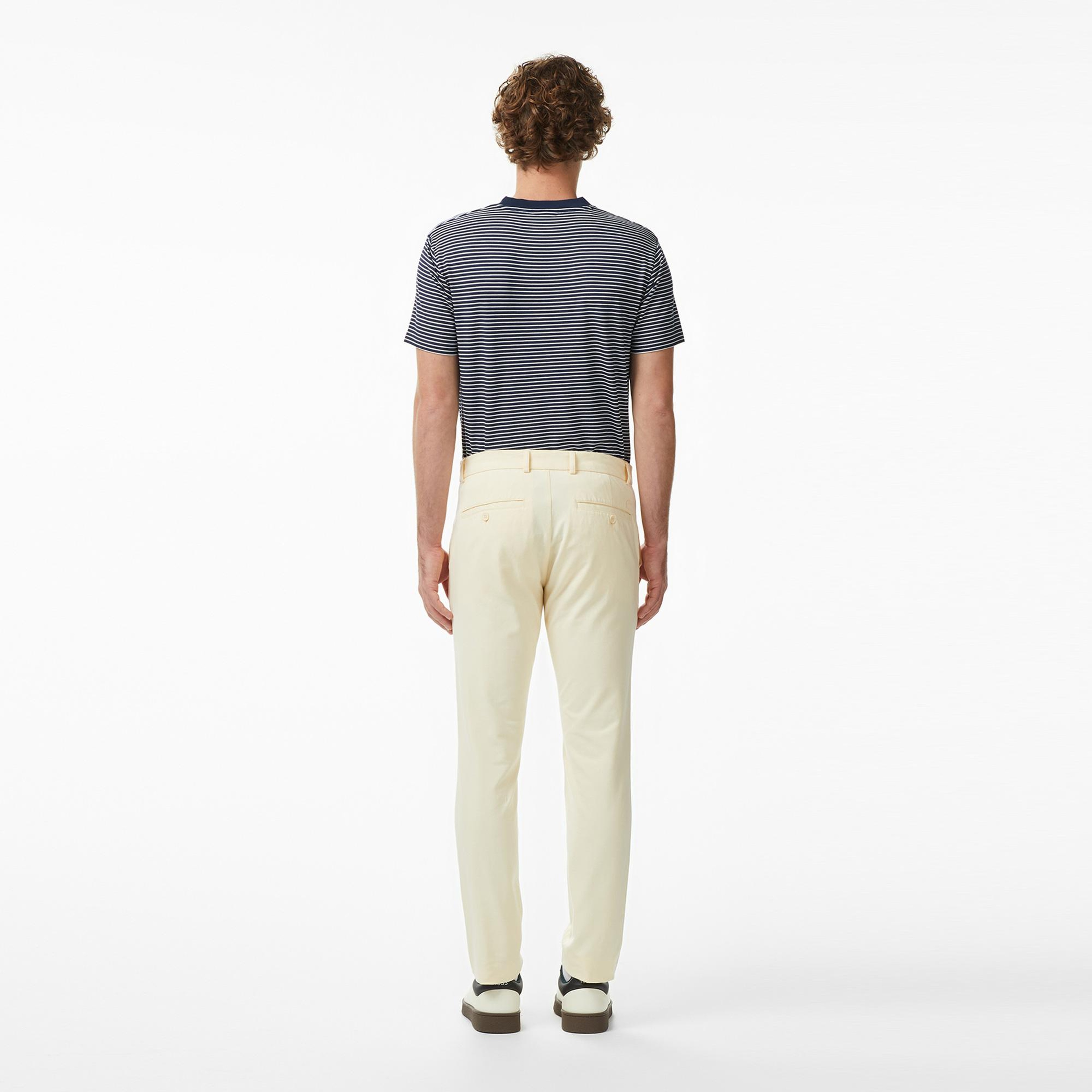 Erkek Slim Fit Bej Chino Pantolon