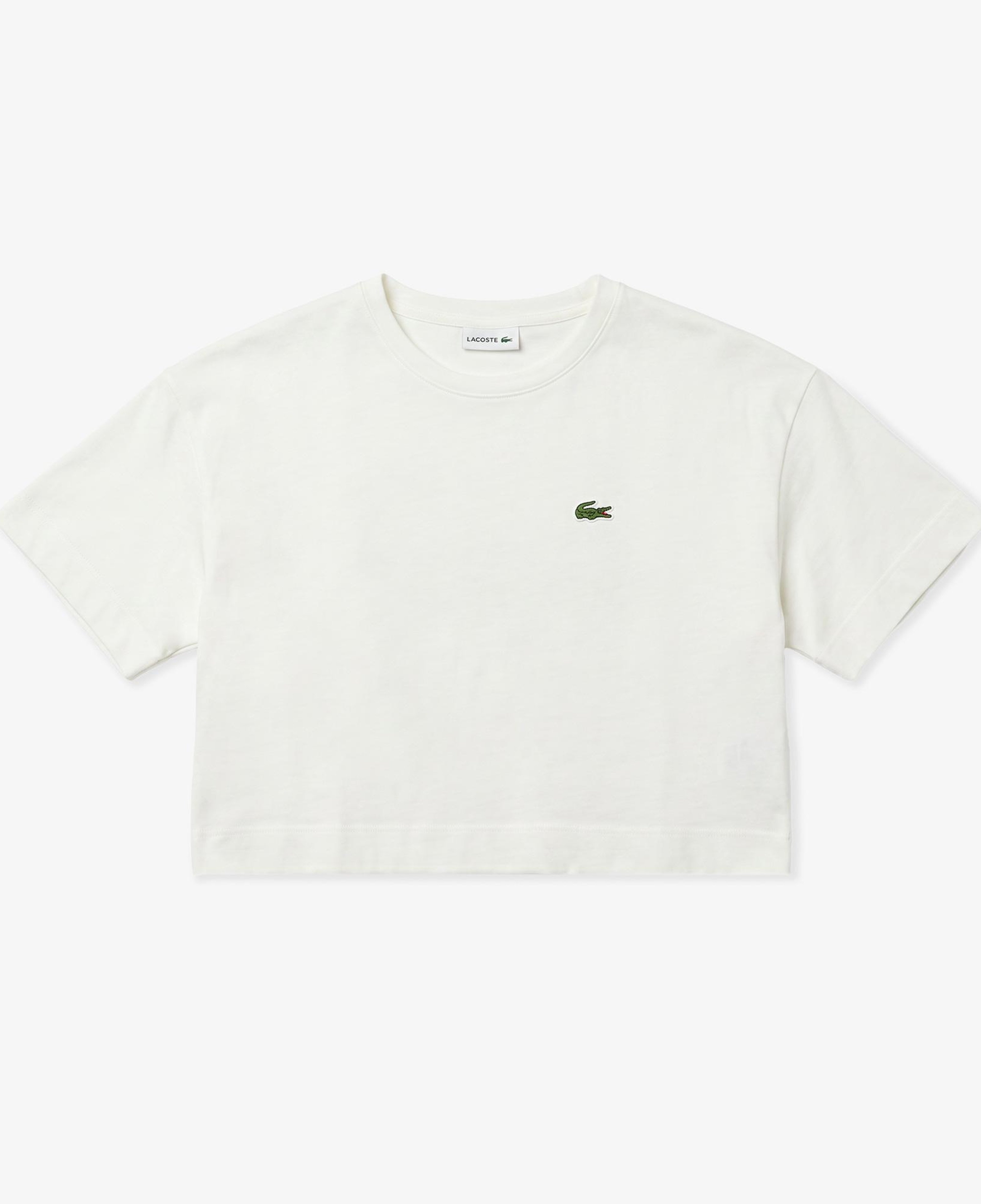 Kadın Bisiklet Yaka Krem T-Shirt