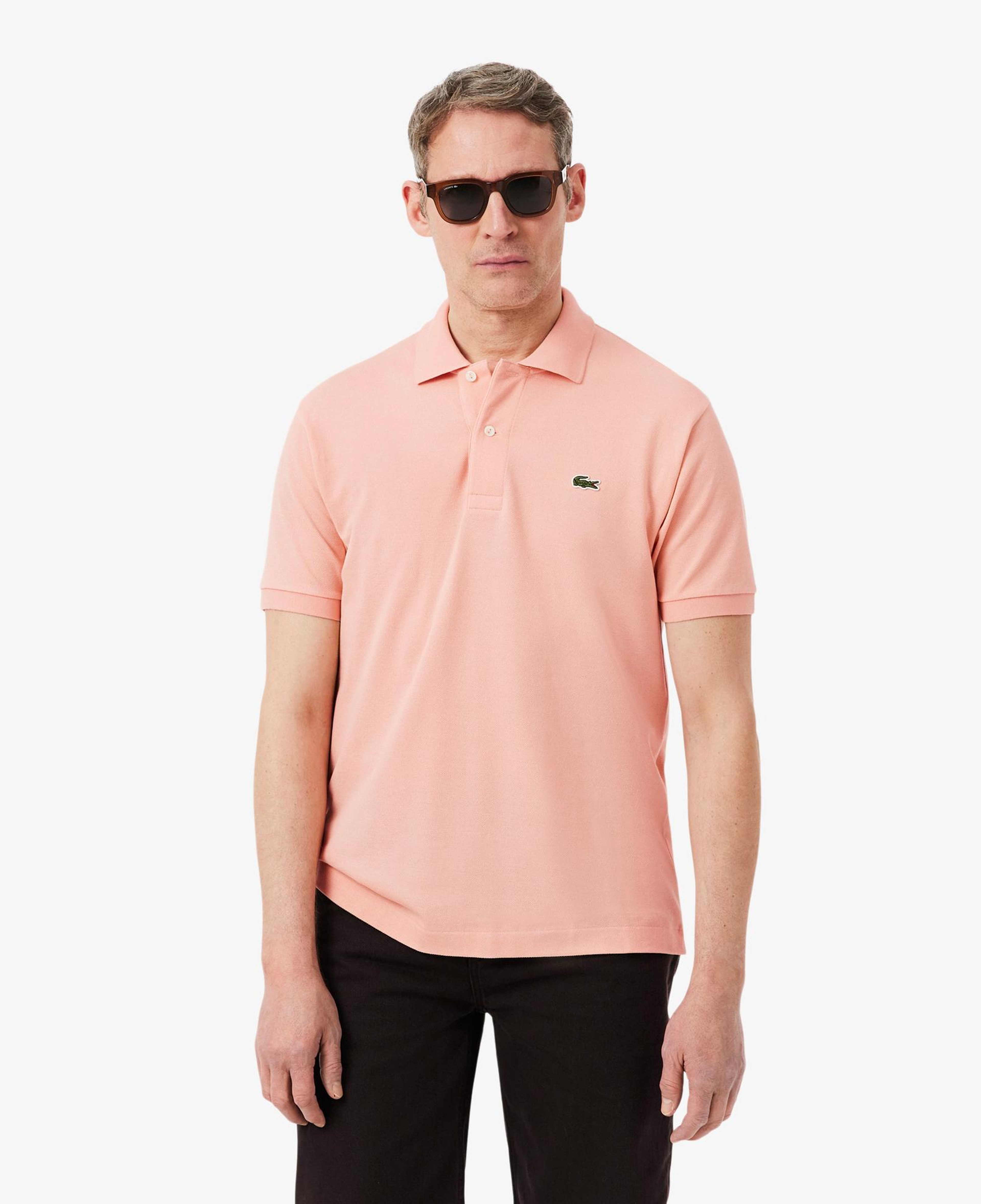 L.12.12 Erkek Classic Fit Pembe Polo