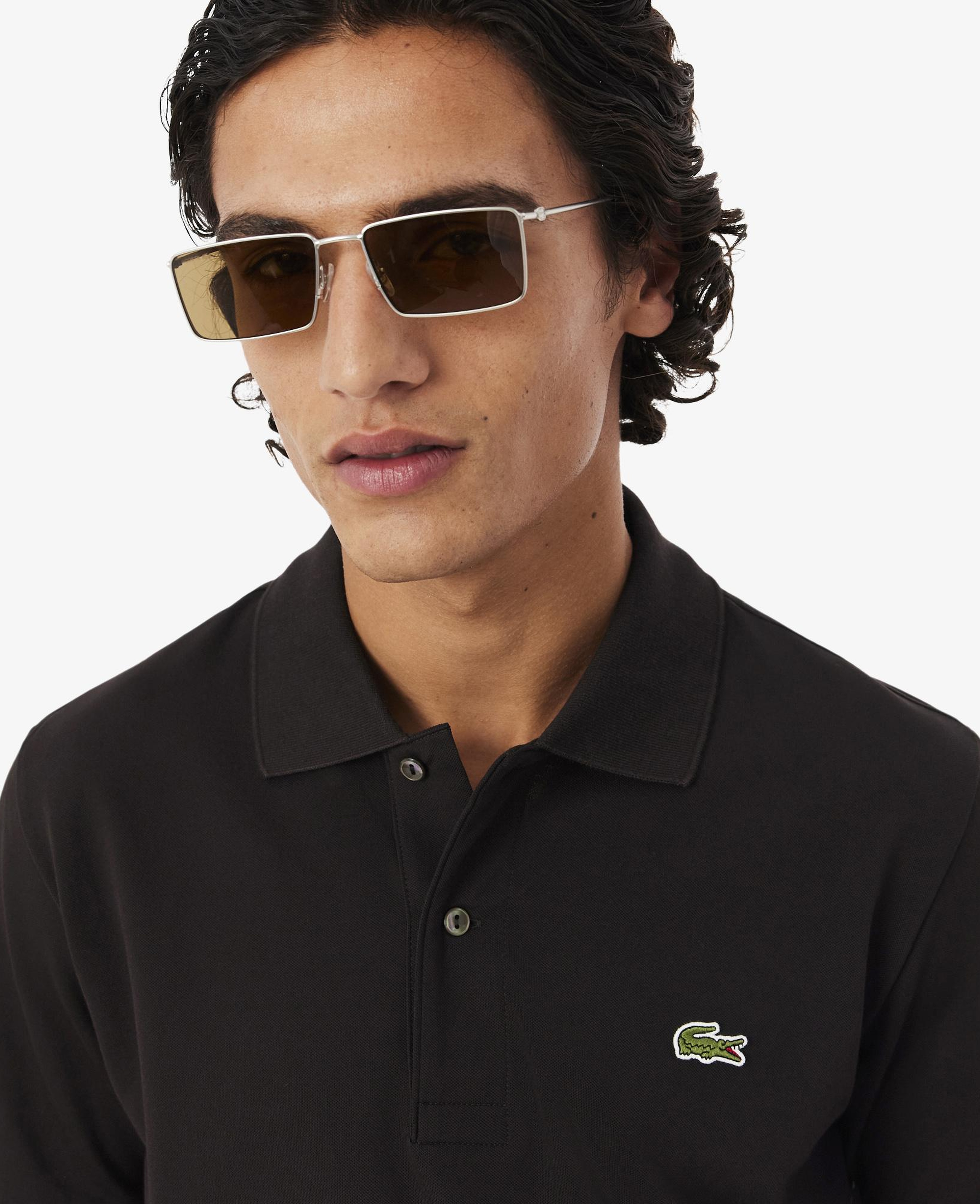 L.12.12 Light Erkek Classic Fit Koyu Kahverengi Polo