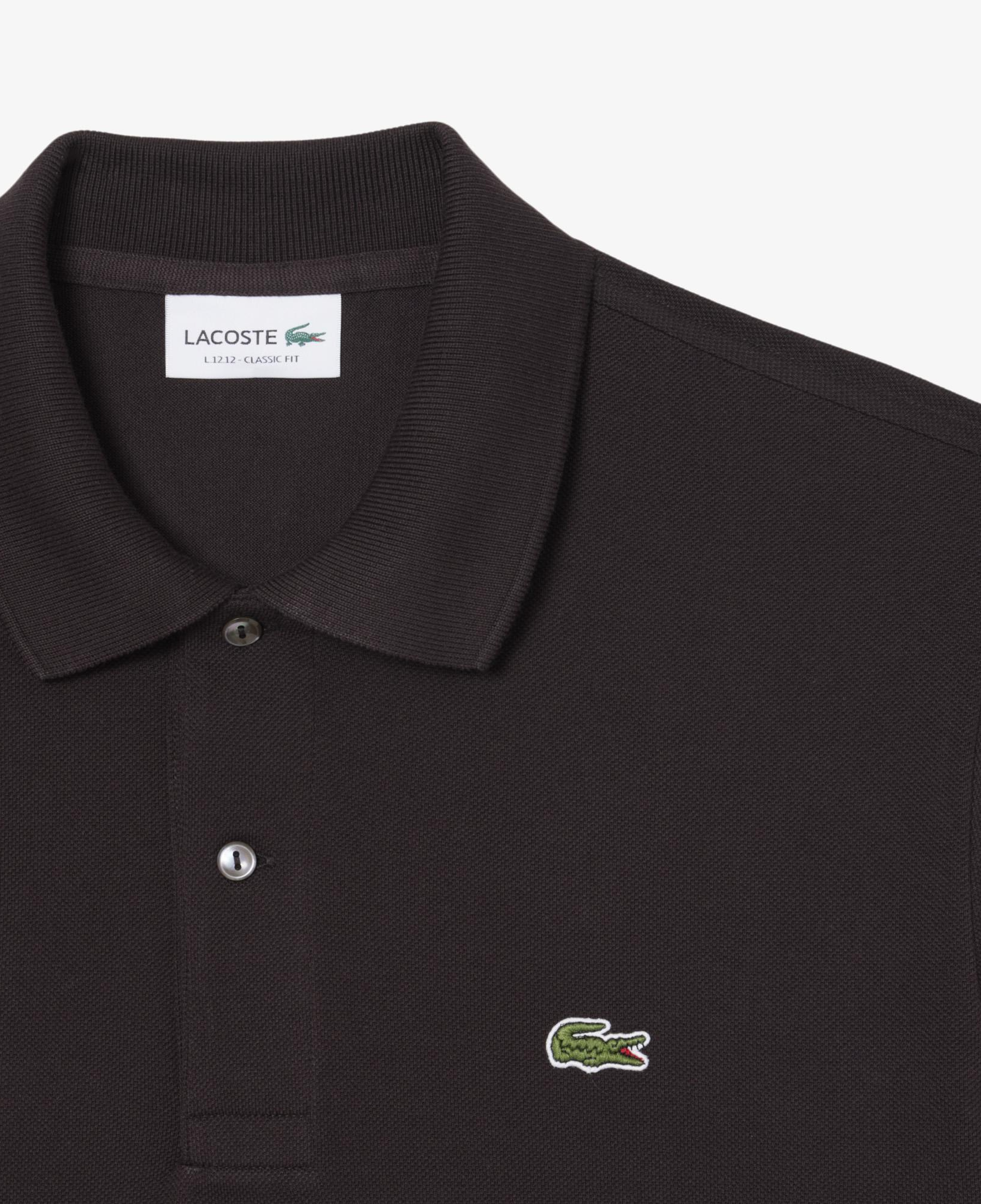 L.12.12 Erkek Classic Fit Kahverengi Polo