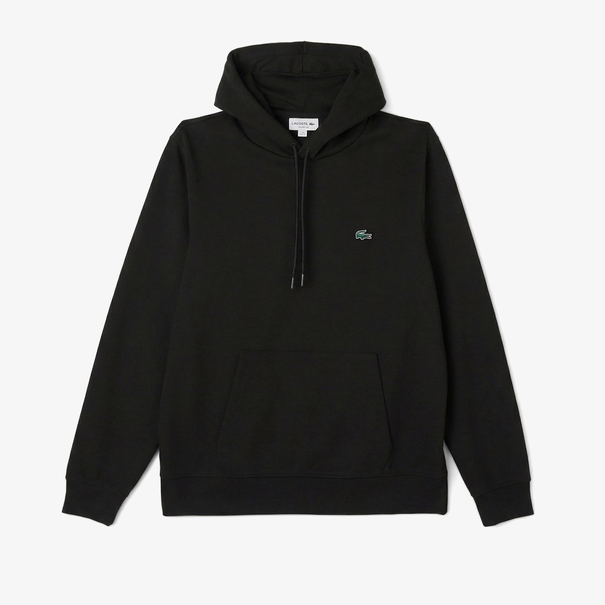Erkek Classic Fit Kapüşonlu Siyah Sweatshirt