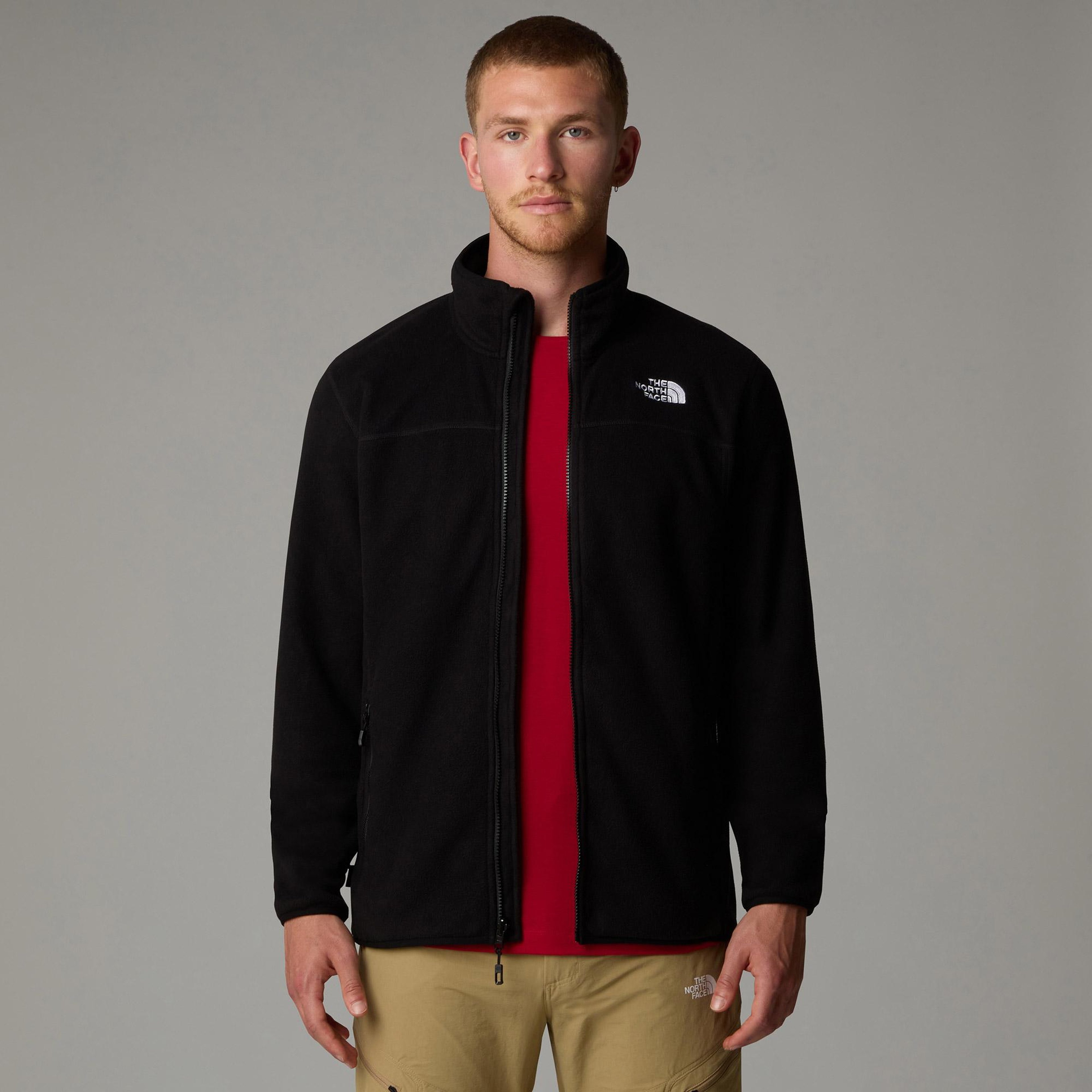 The North Face Glacier 100 Erkek Siyah Polar Ceket